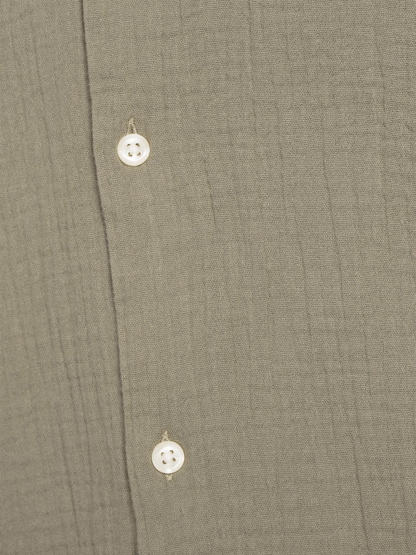Image 4 of 5 of Jack & Jones Easter Patras Short Sleeve Resort Shirt - Khaki