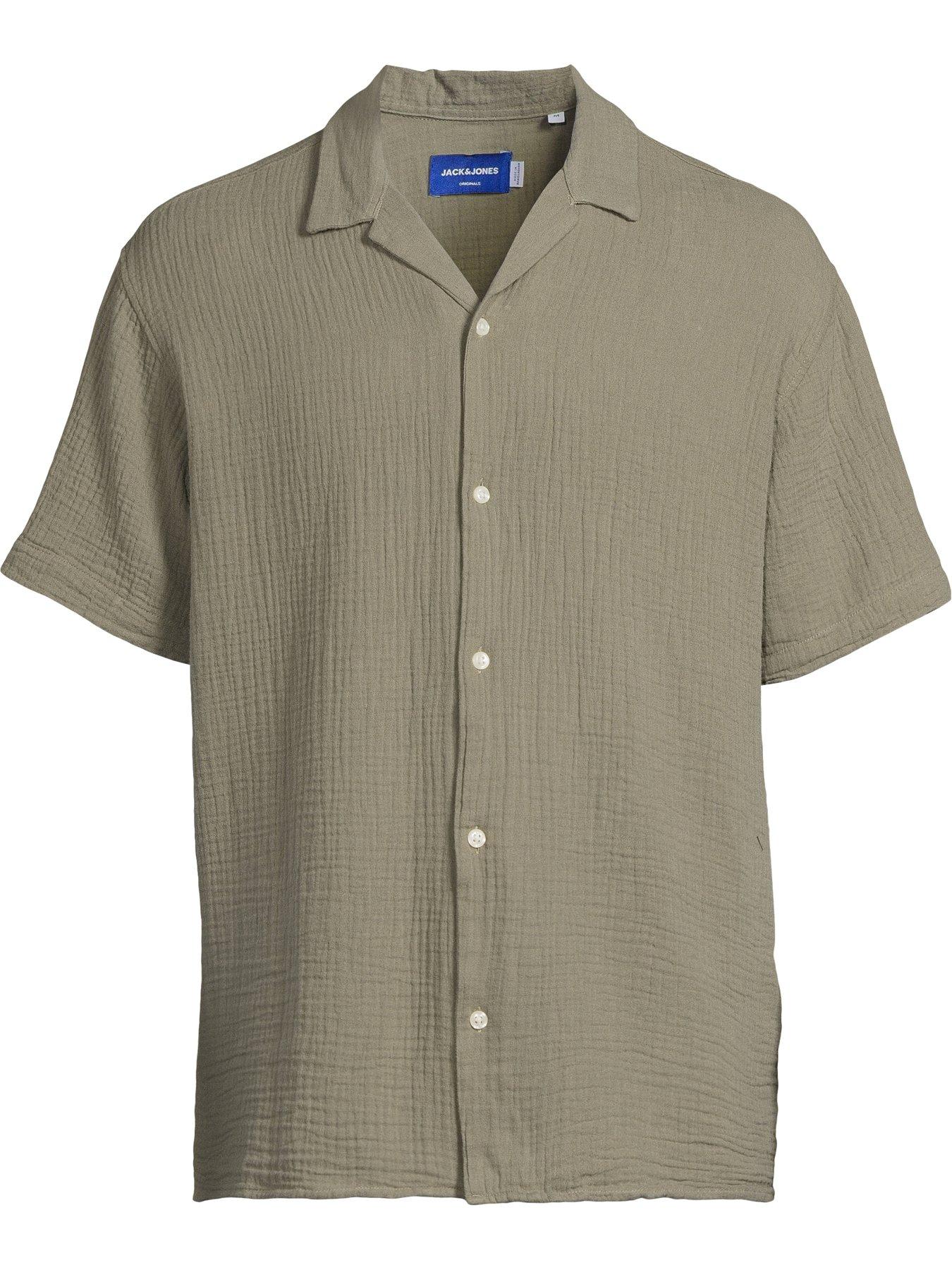 Image 5 of 5 of Jack & Jones Easter Patras Short Sleeve Resort Shirt - Khaki