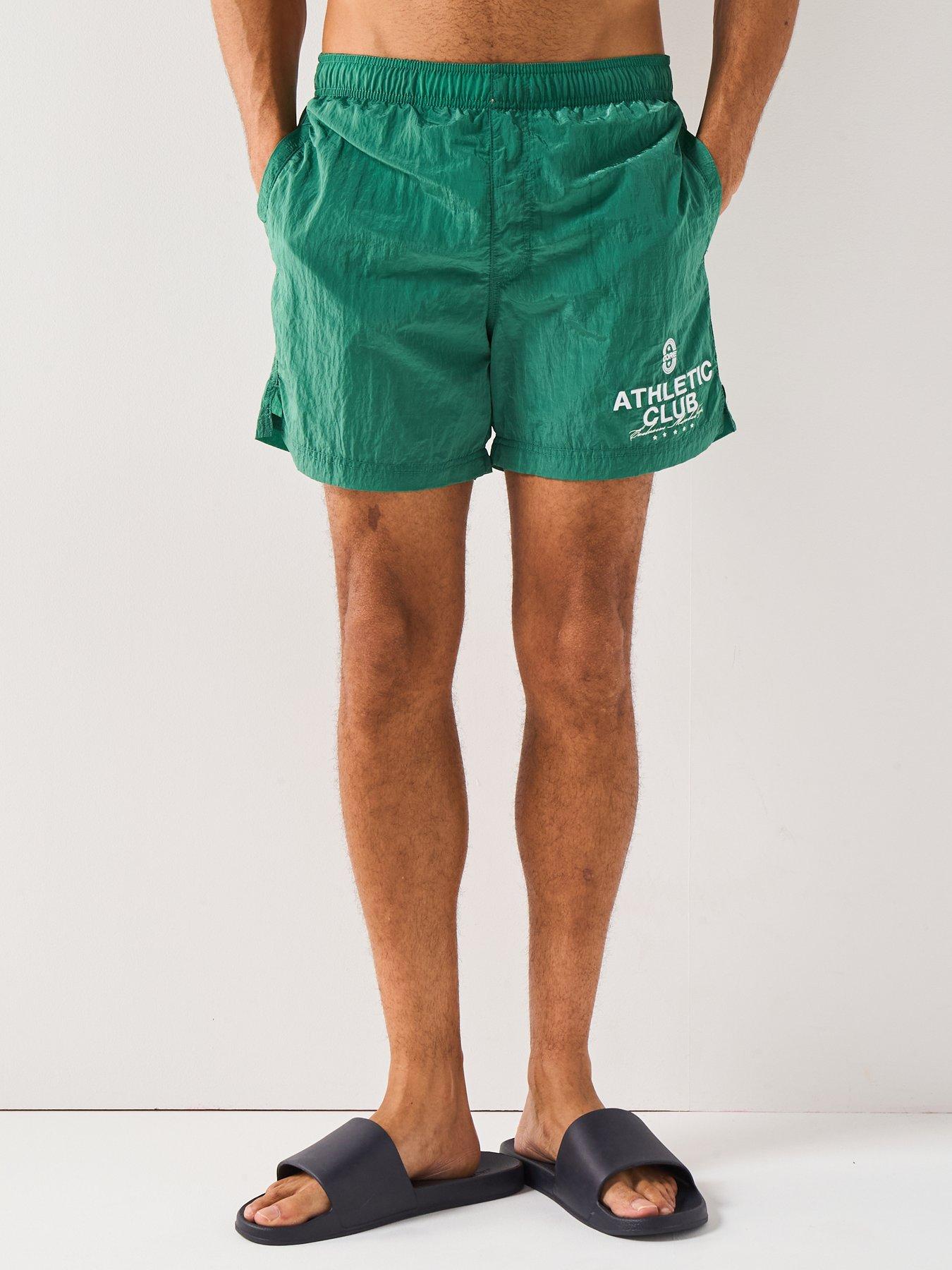 Jack & Jones Maui Crinkle Nylon Swim Shorts - Green