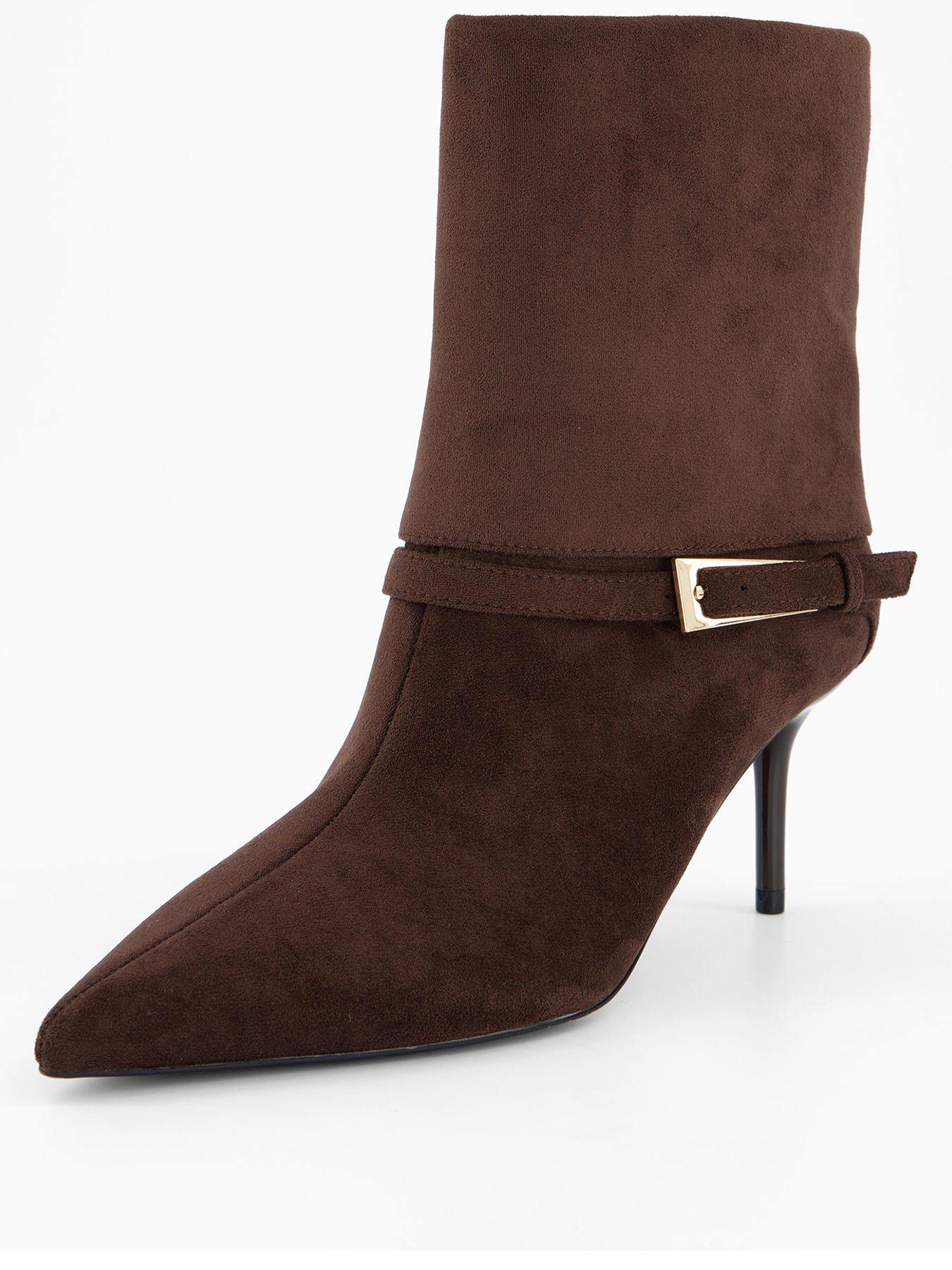 Image 3 of 7 of The Very Collection Pointed Ankle Boot - Brown