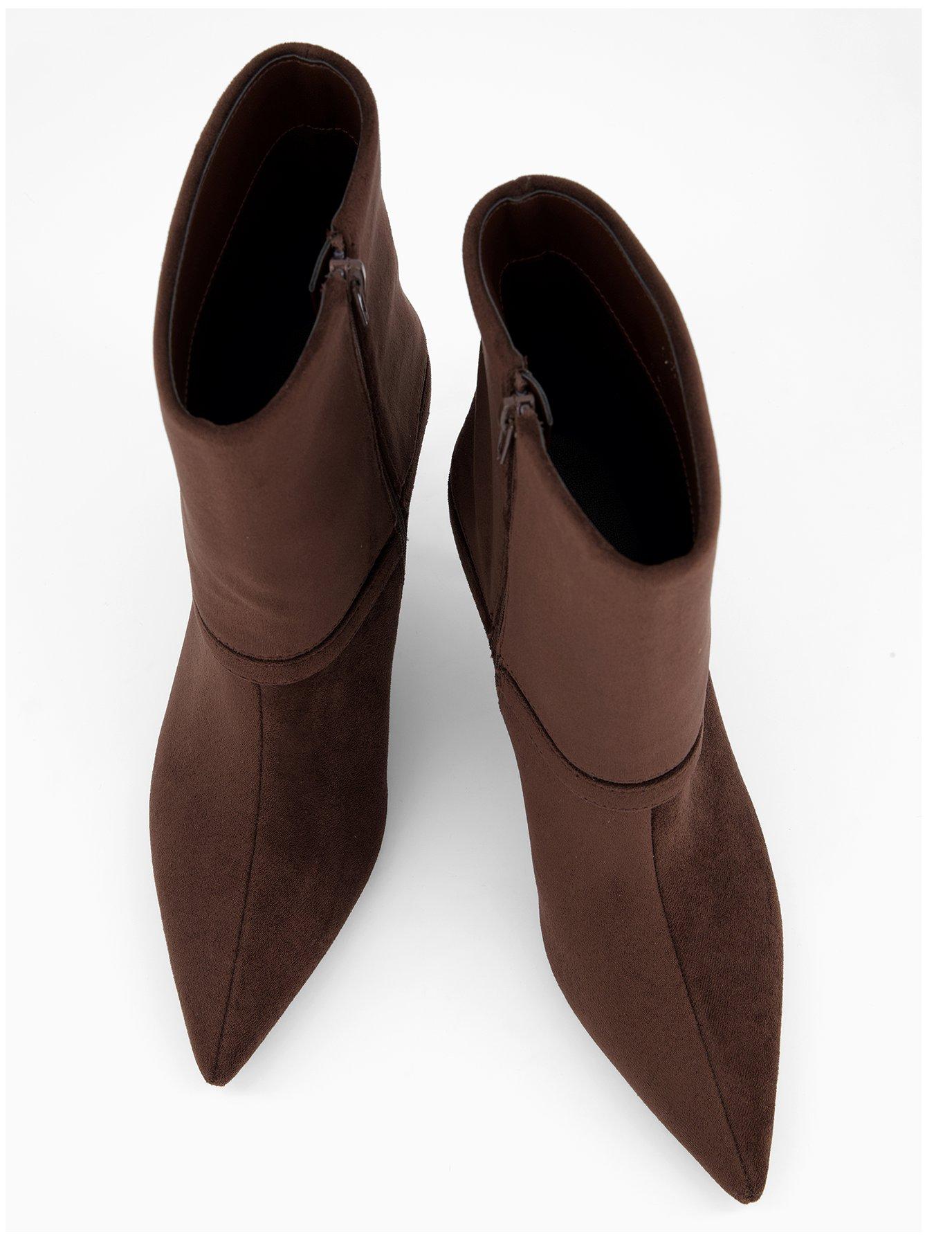 Image 4 of 7 of The Very Collection Pointed Ankle Boot - Brown