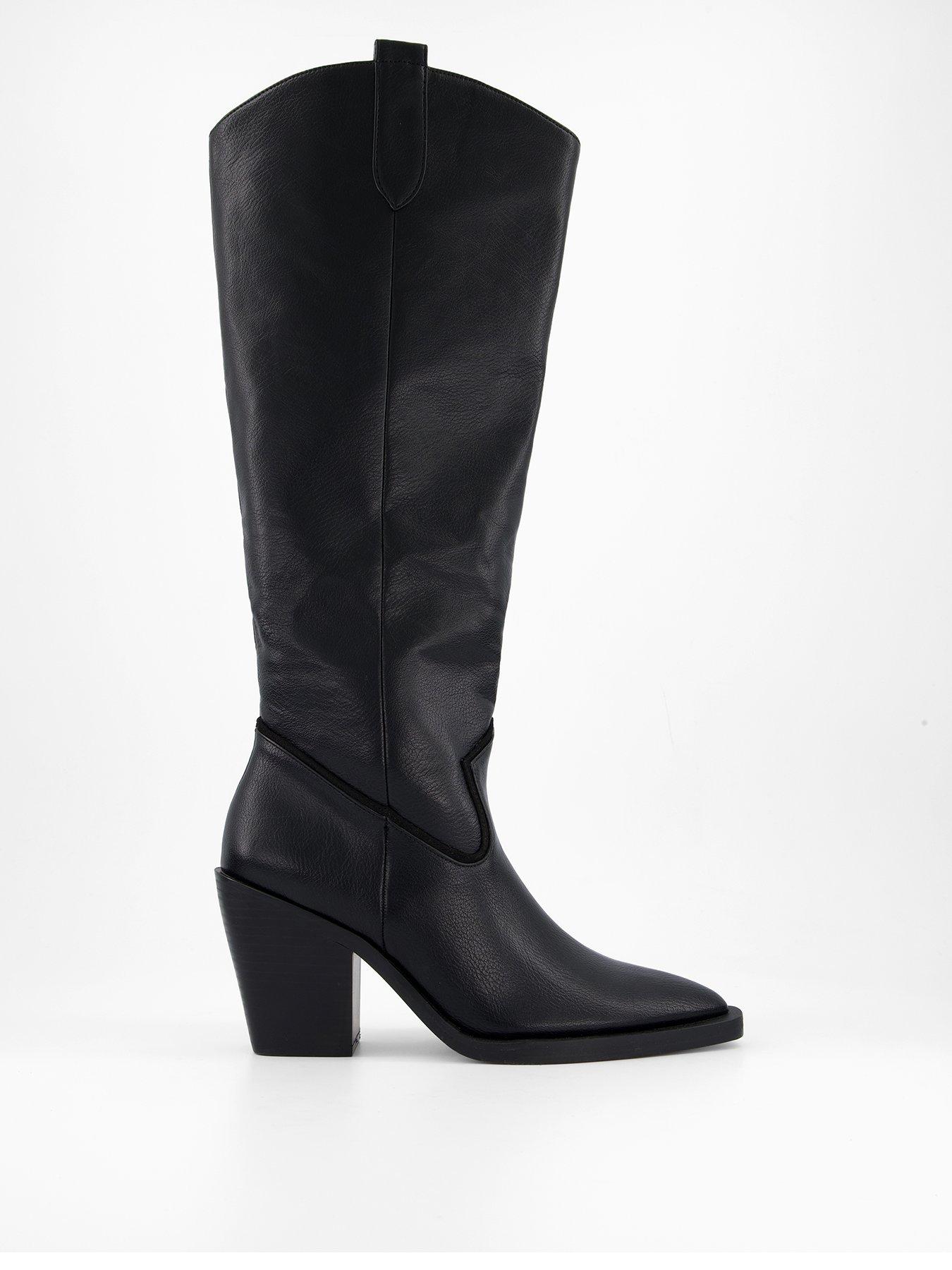 the-very-collection-polished-knee-western-boot-blackstillFront