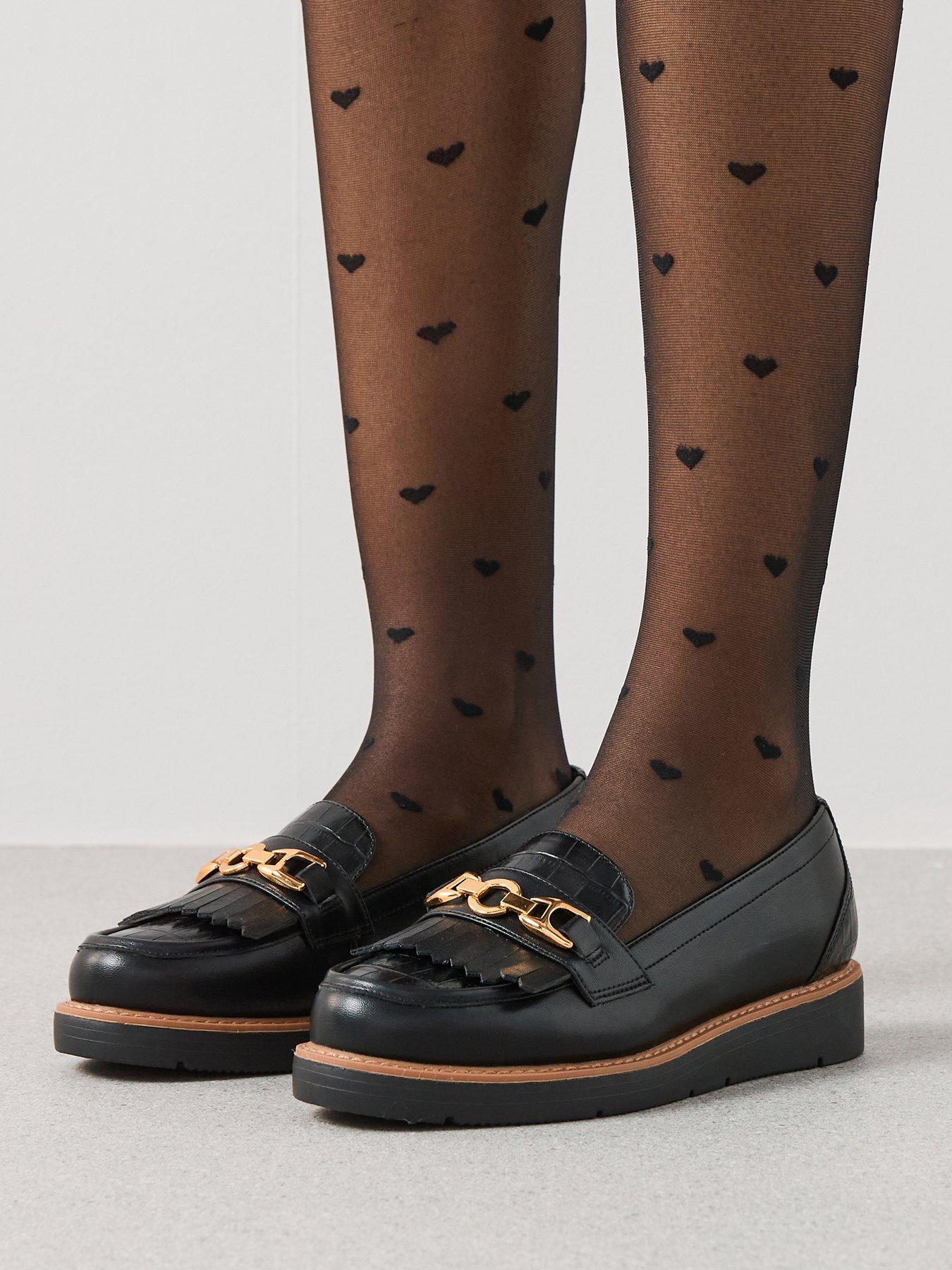 The Very Collection Flatform Loafer - Black