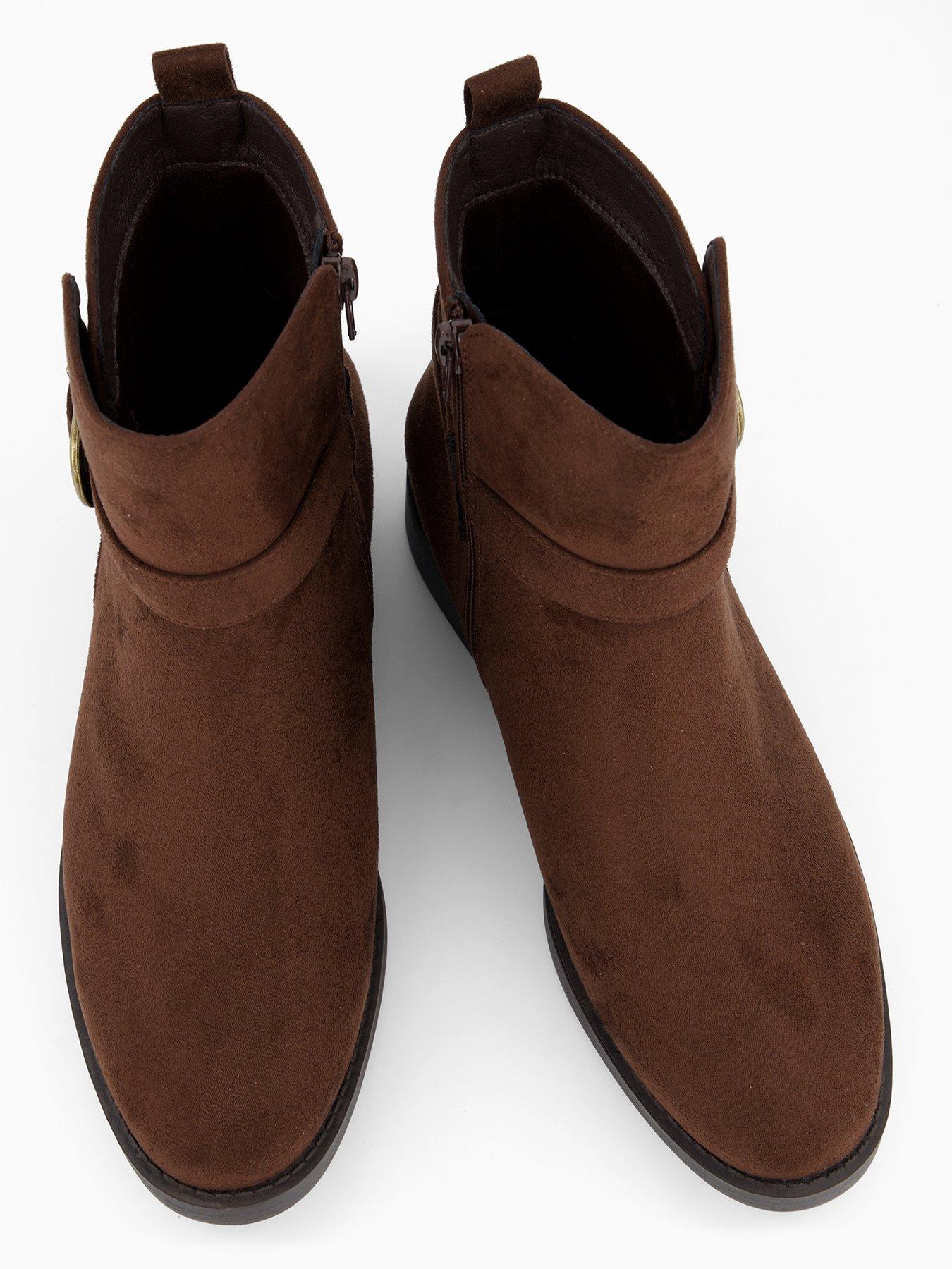 the-very-collection-extra-wide-chocolate-ankle-boots-browndetail