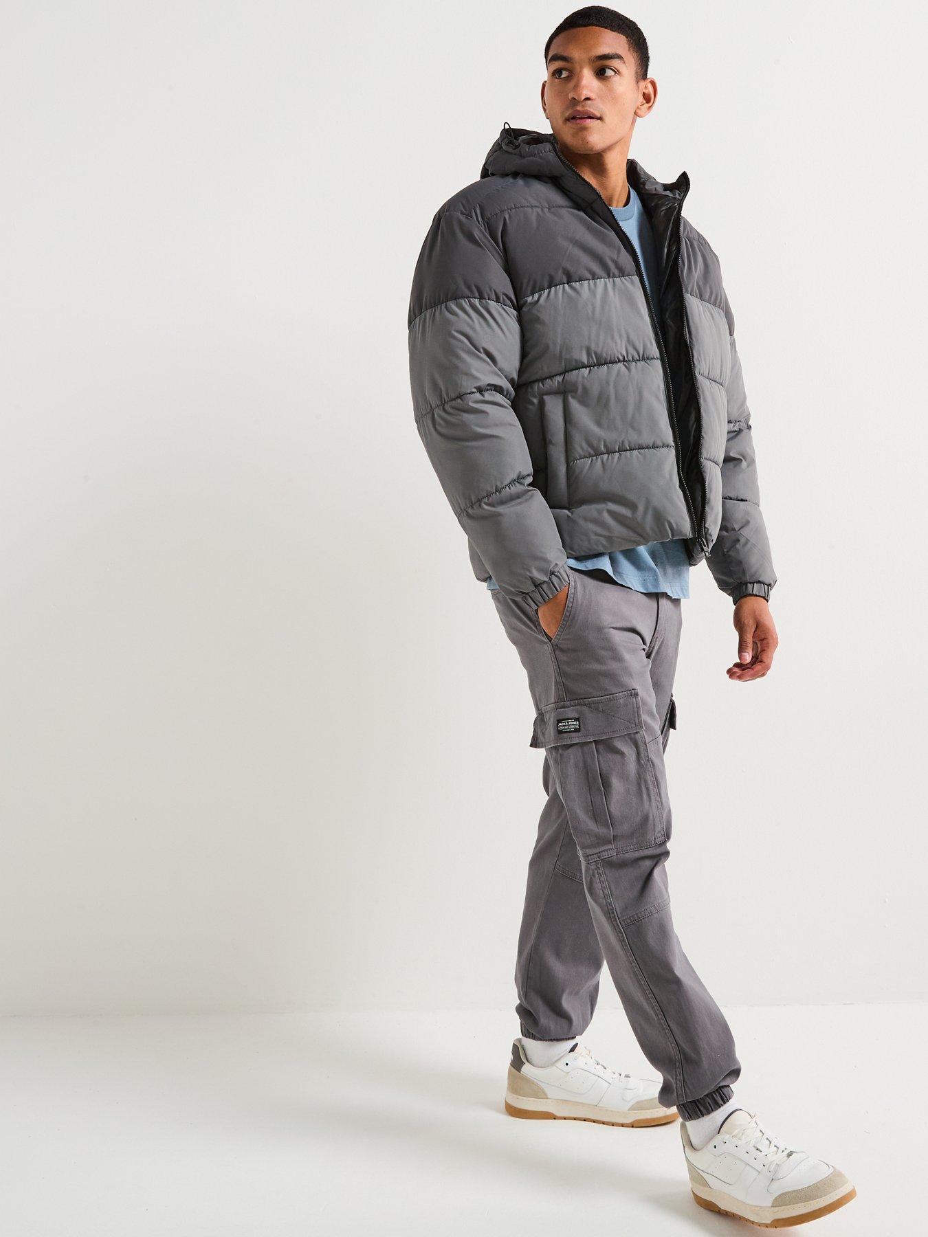 Image 5 of 5 of Jack & Jones Kane Jonnie Cuffed Cargo Pants - Dark Grey
