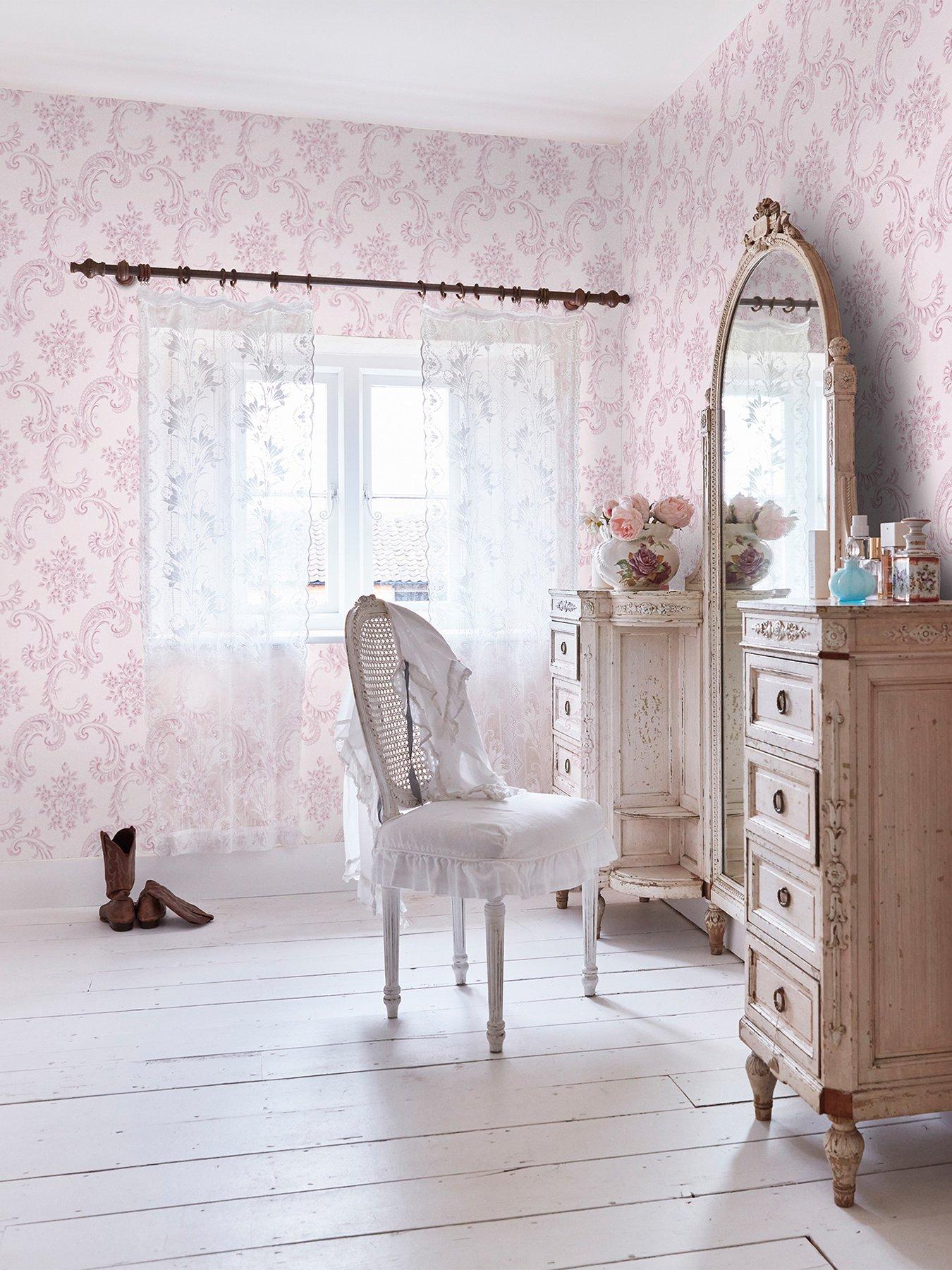 undefined Rachel Ashwell® Boudoir Beauty Wallpaper - Pink