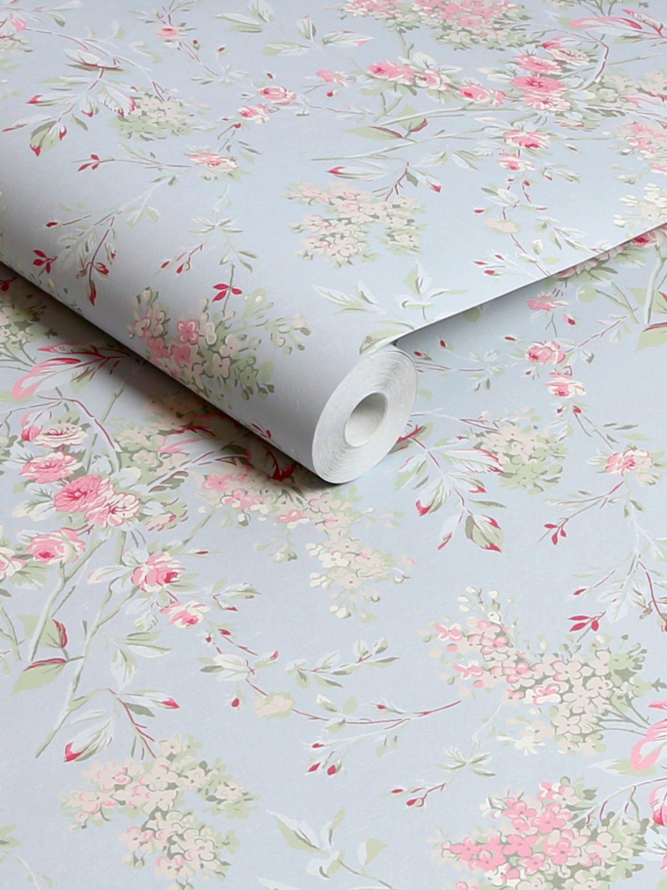 Image 3 of 4 of Shabby Chic by Rachel Ashwell Rachel Ashwell&reg;&nbsp;Chelsea Wallpaper - Blue