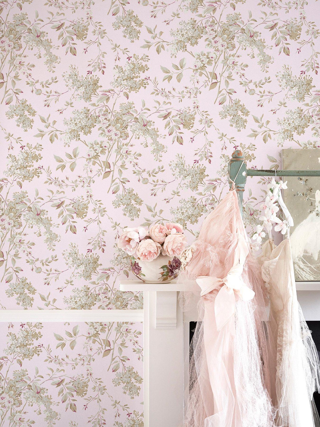 undefined Rachel Ashwell® Chelsea Wallpaper - Pink