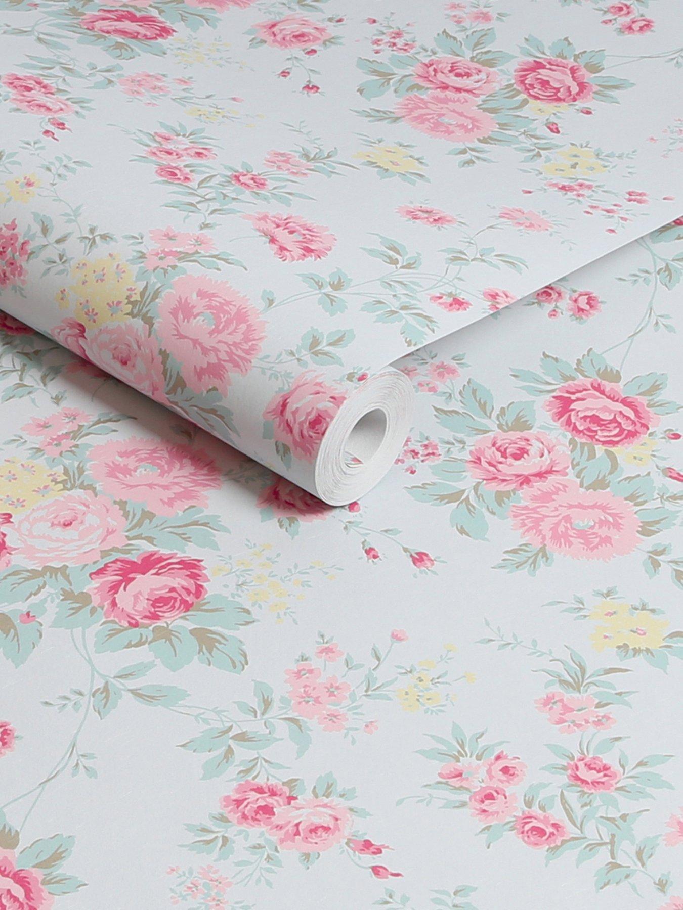 Image 3 of 4 of Shabby Chic by Rachel Ashwell Rachel Ashwell&reg; Wild Flower Wallpaper - Blue