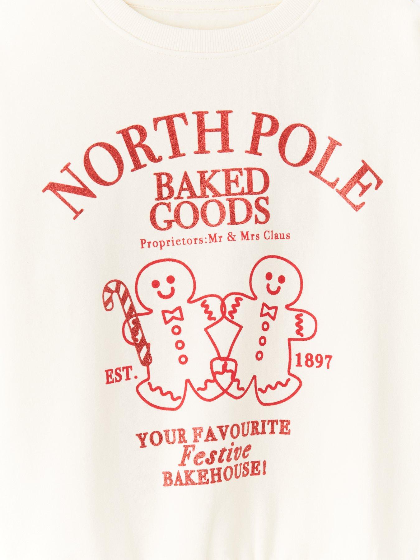 Image 3 of 4 of The Very Collection Girls Christmas Jumper - Cream