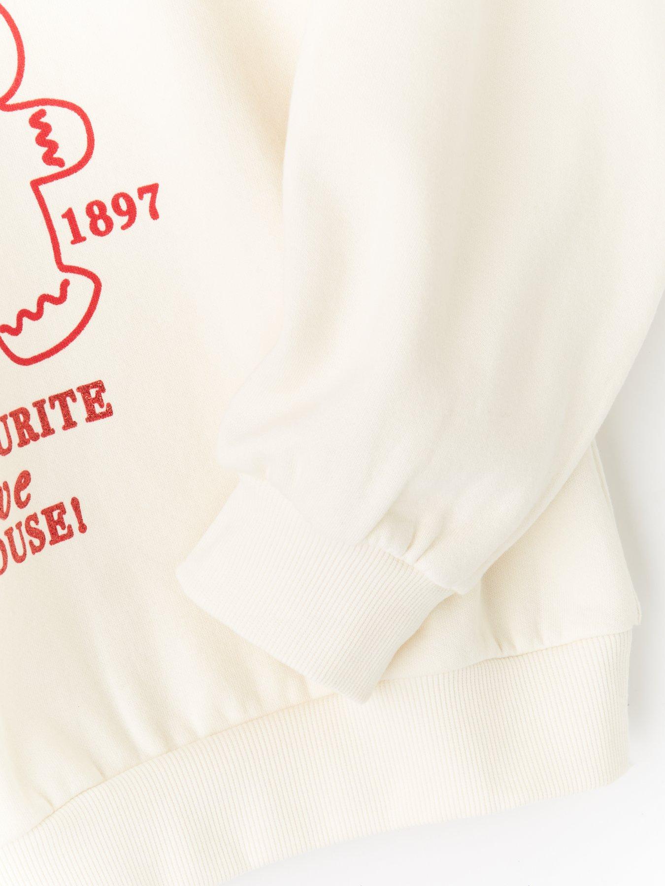 Image 4 of 4 of The Very Collection Girls Christmas Jumper - Cream