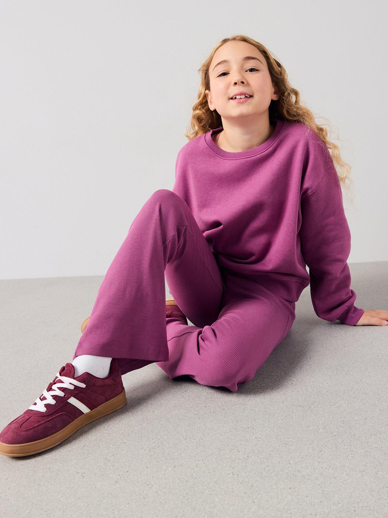 the-very-collection-girls-sweatshirt-with-flare-leggings-rose-pinkoutfit