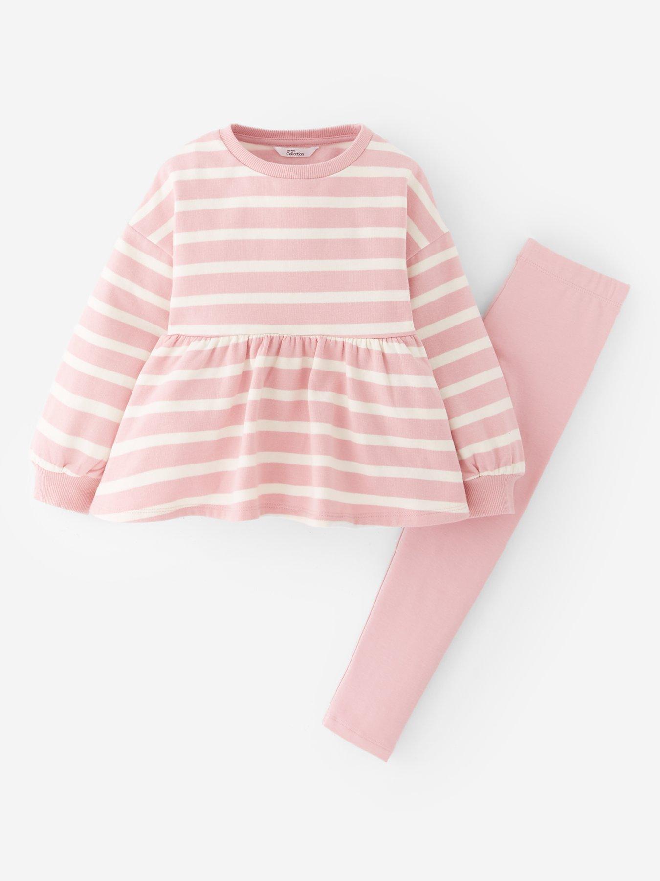 The Very Collection Girls Leopard Peplum Sweat Set - Print