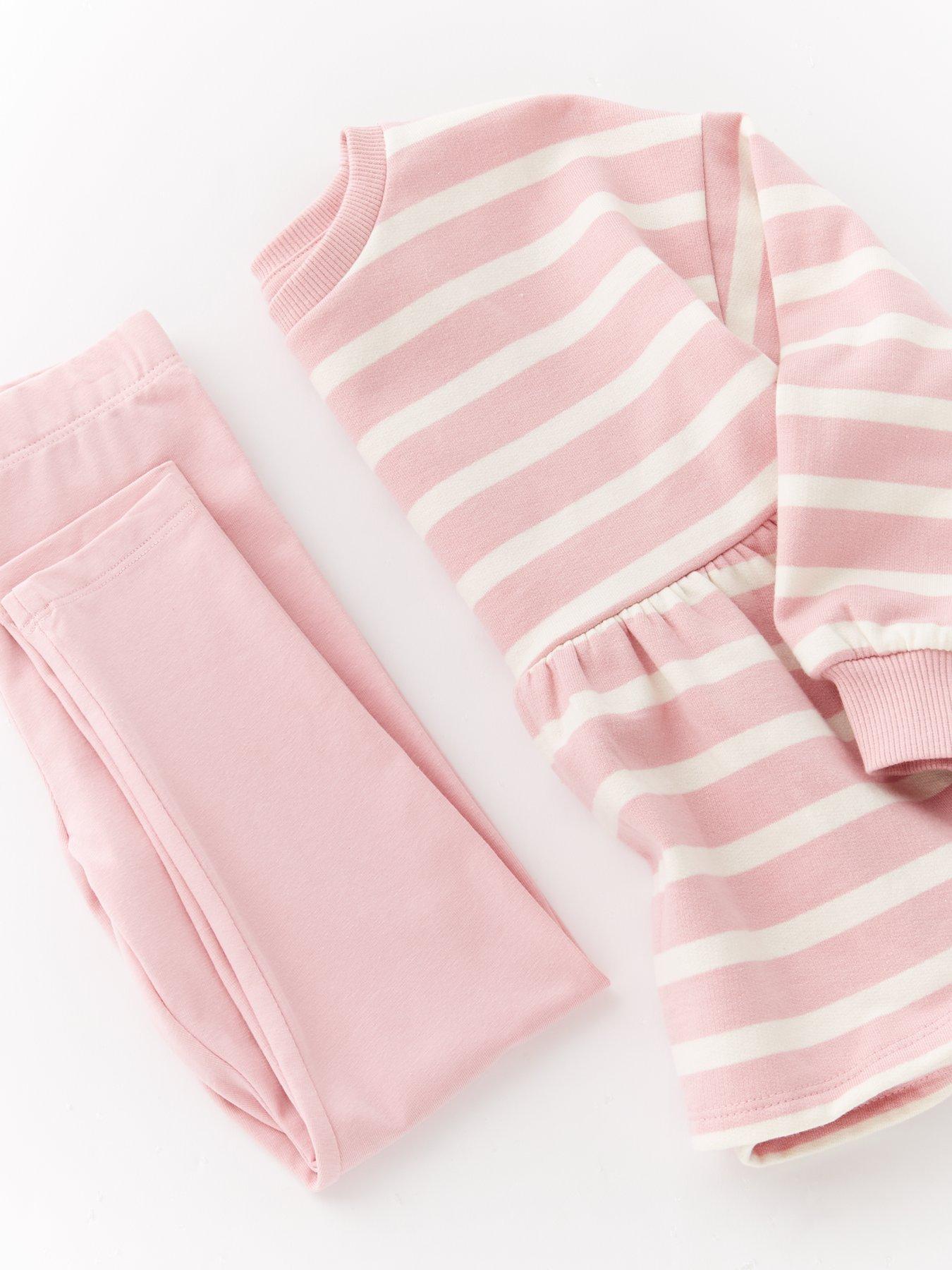 Image 4 of 4 of The Very Collection Girls Leopard Peplum Sweat Set - Print