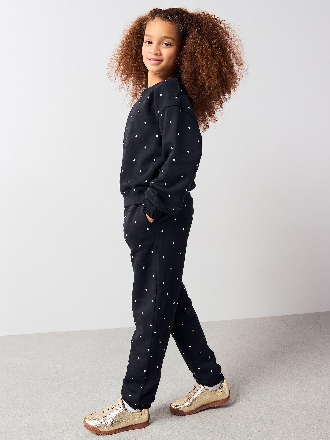 the-very-collection-girls-oversized-sweat-black-spotoutfit