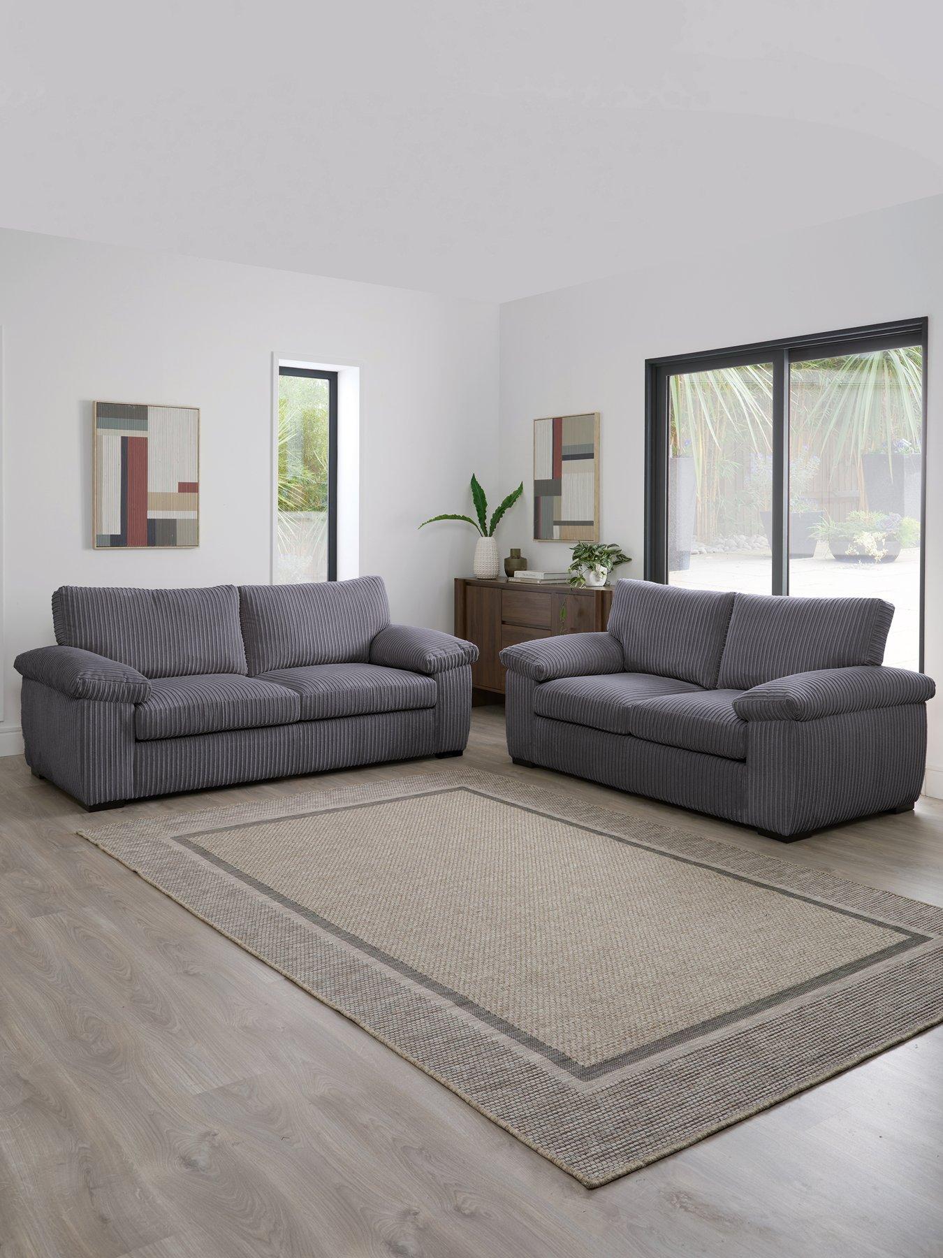 Image 1 of 7 of The Very Collection Amalfi Standard Back&nbsp;3 + 2 Seater Fabric&nbsp;Sofa Set (Buy &amp; SAVE!)&nbsp;- FSC&reg; Certified