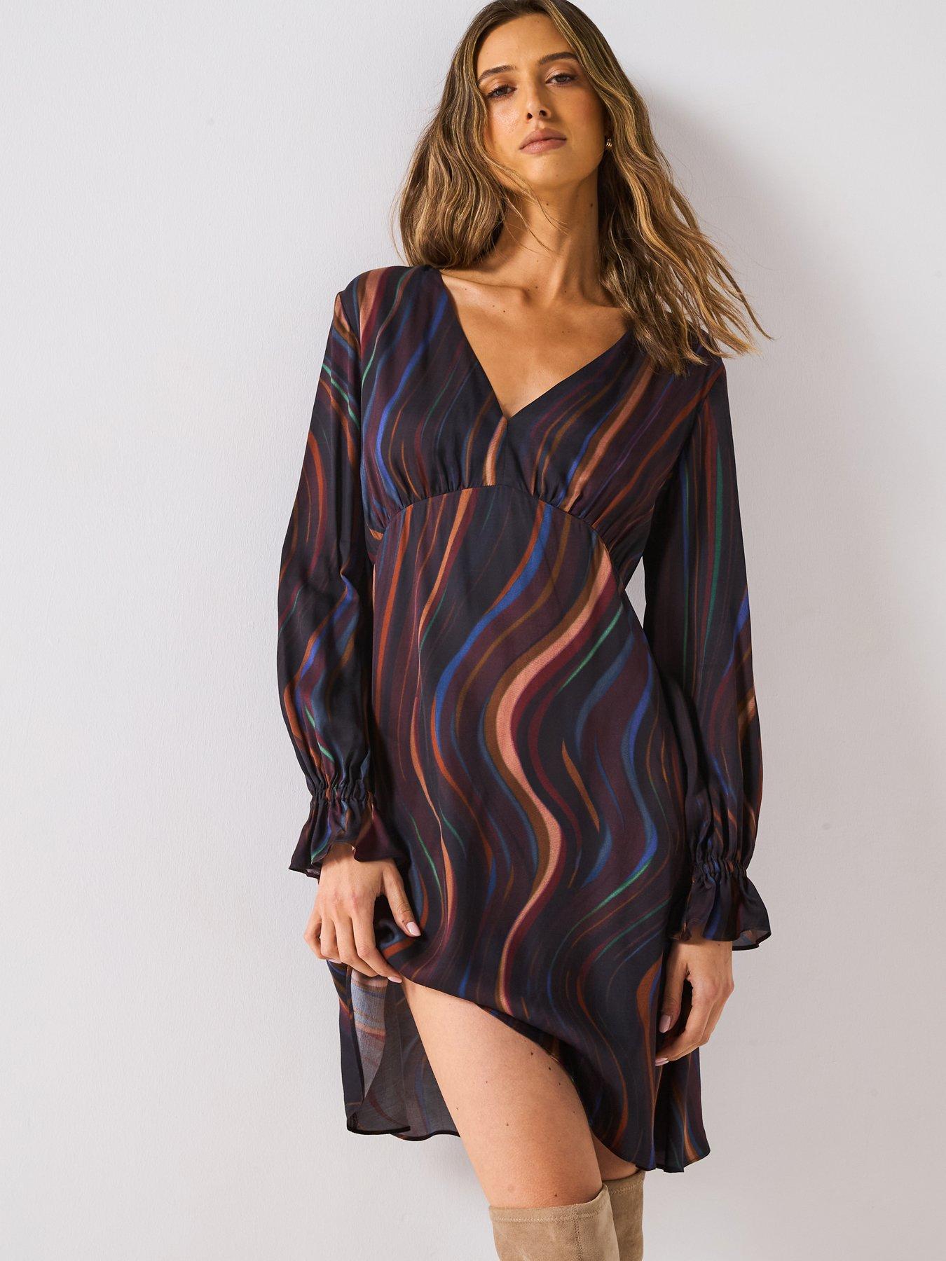 ps-paul-smith-swirl-mini-dress-redfront