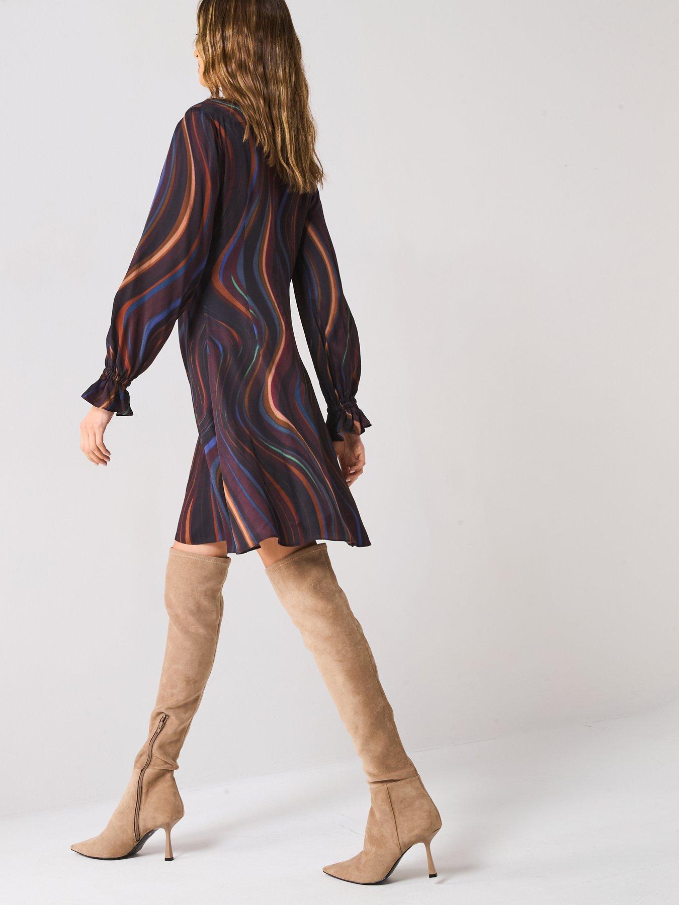 ps-paul-smith-swirl-mini-dress-redstillFront