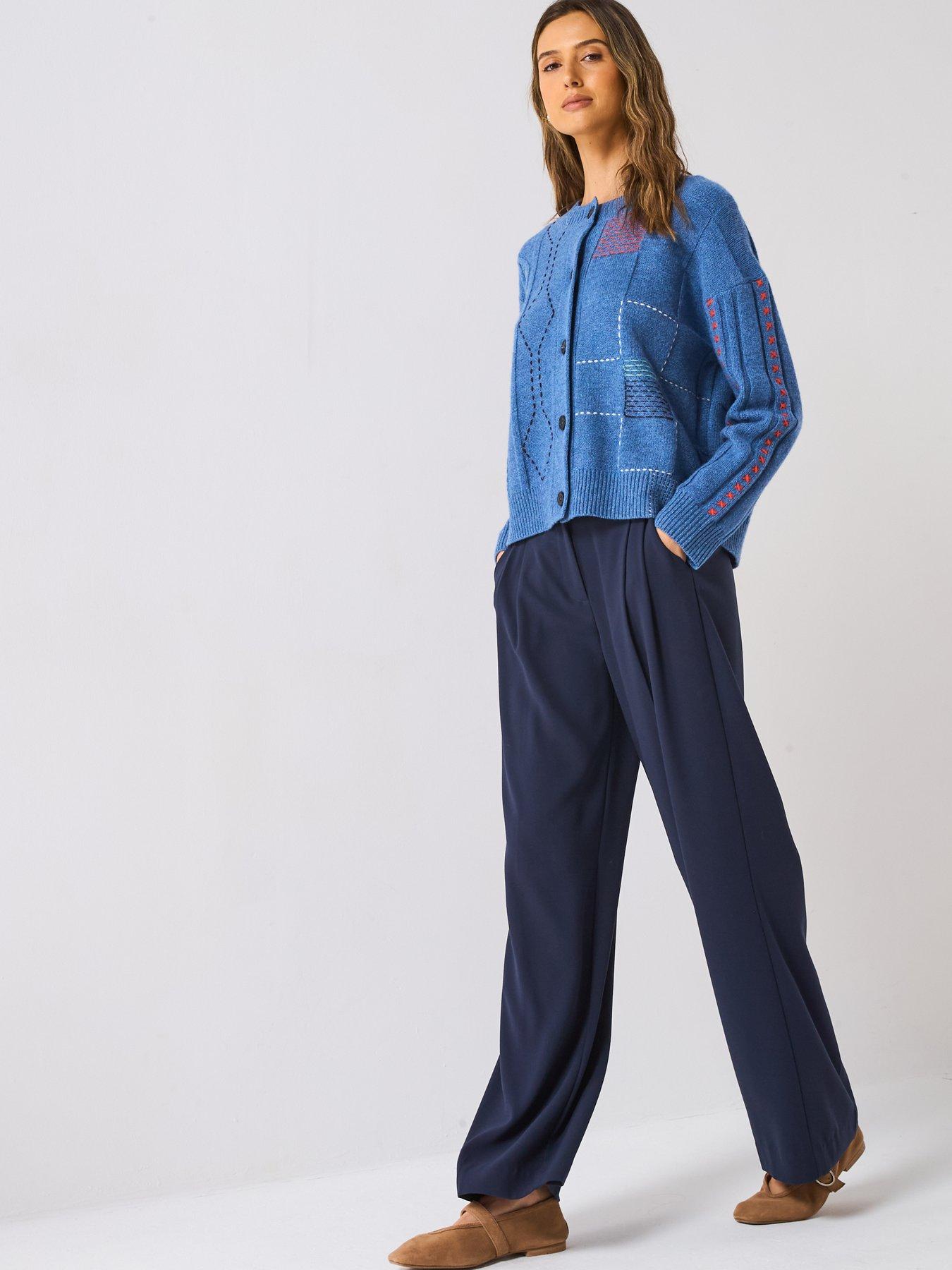 Image 3 of 4 of PS PAUL SMITH Knitted Button Through Cardigan - Blue
