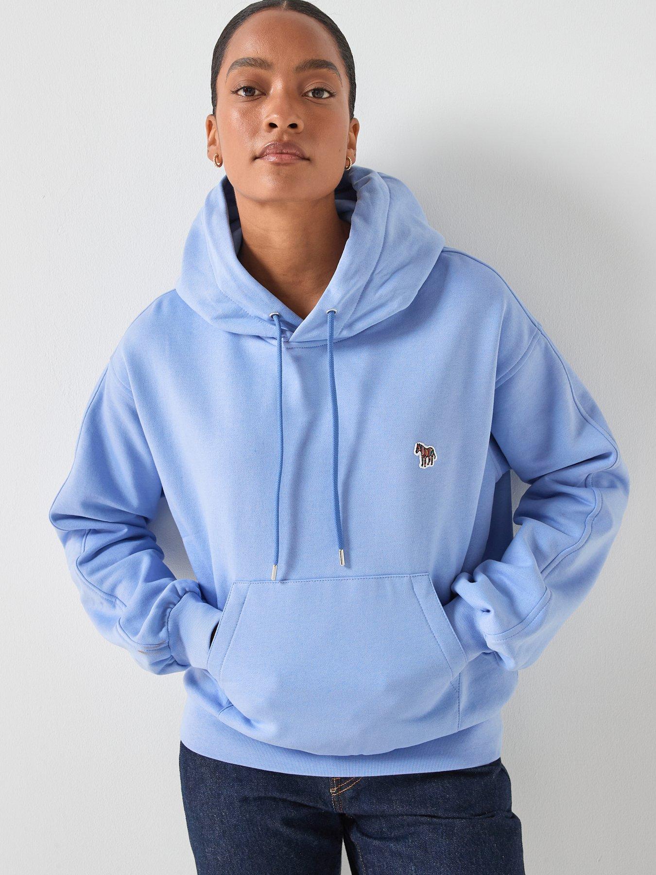 PS PAUL SMITH Womens Zebra Hoodie - Blue