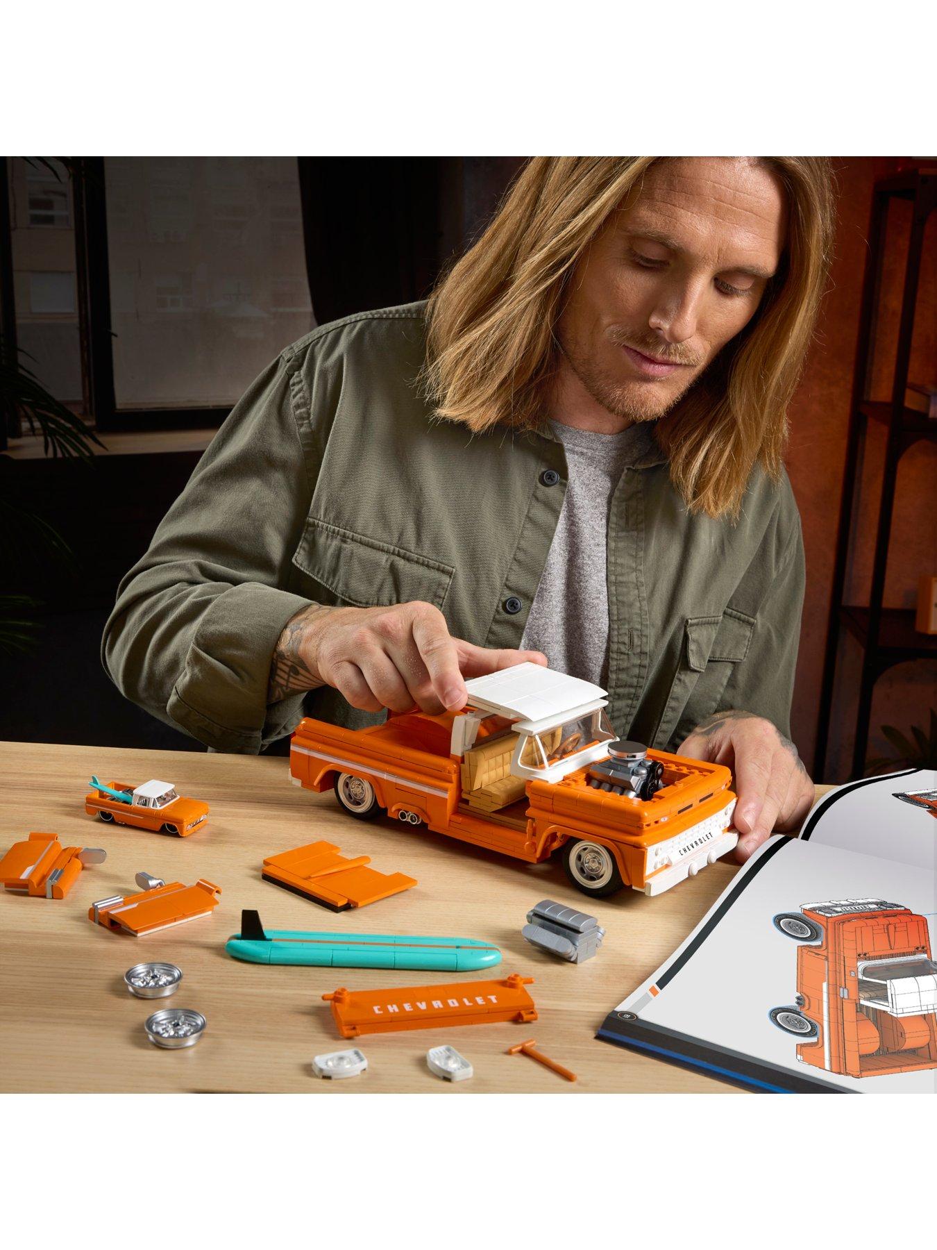 Image 2 of 7 of Brick Shop Brick Shop Hot Wheels Custom &rsquo;62 Chevy Pickup Building Toy Kit