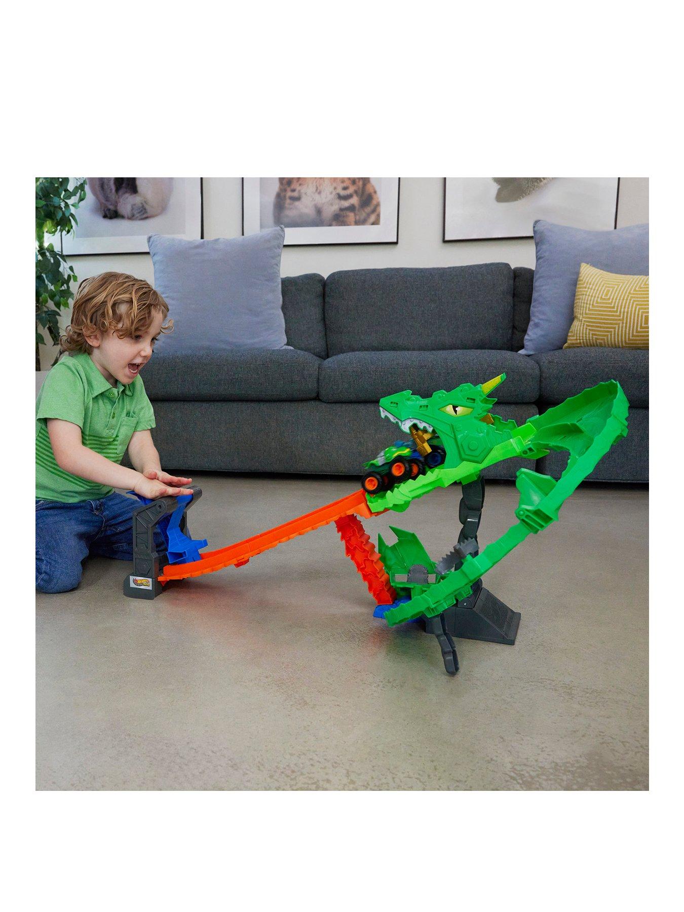 undefined Hot Wheels Monster Trucks Sharks vs. Dinos Dragon Destruction