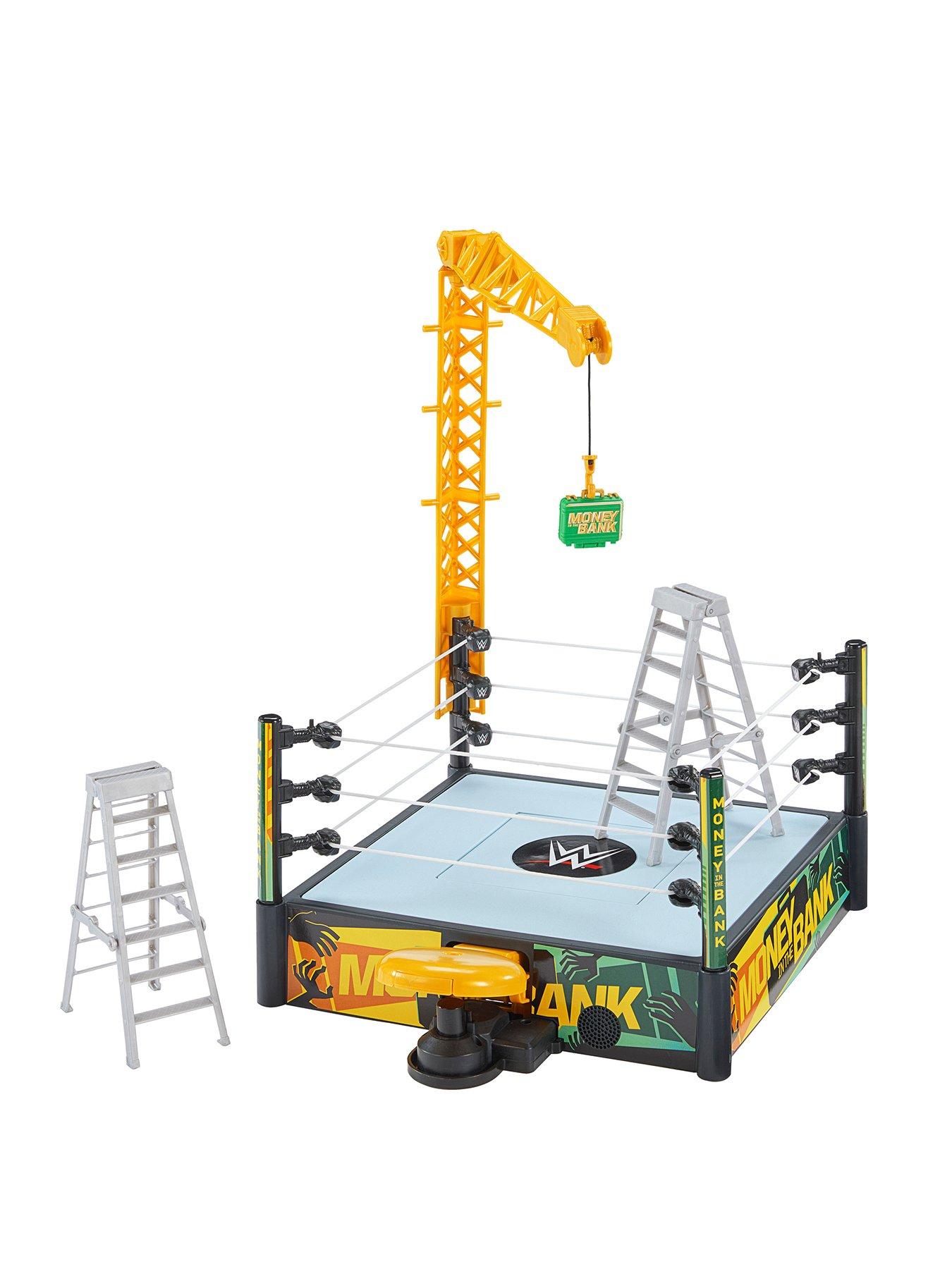 WWE Money in the Bank Cash-In Ring Playset with 40+ Sounds and Phrases