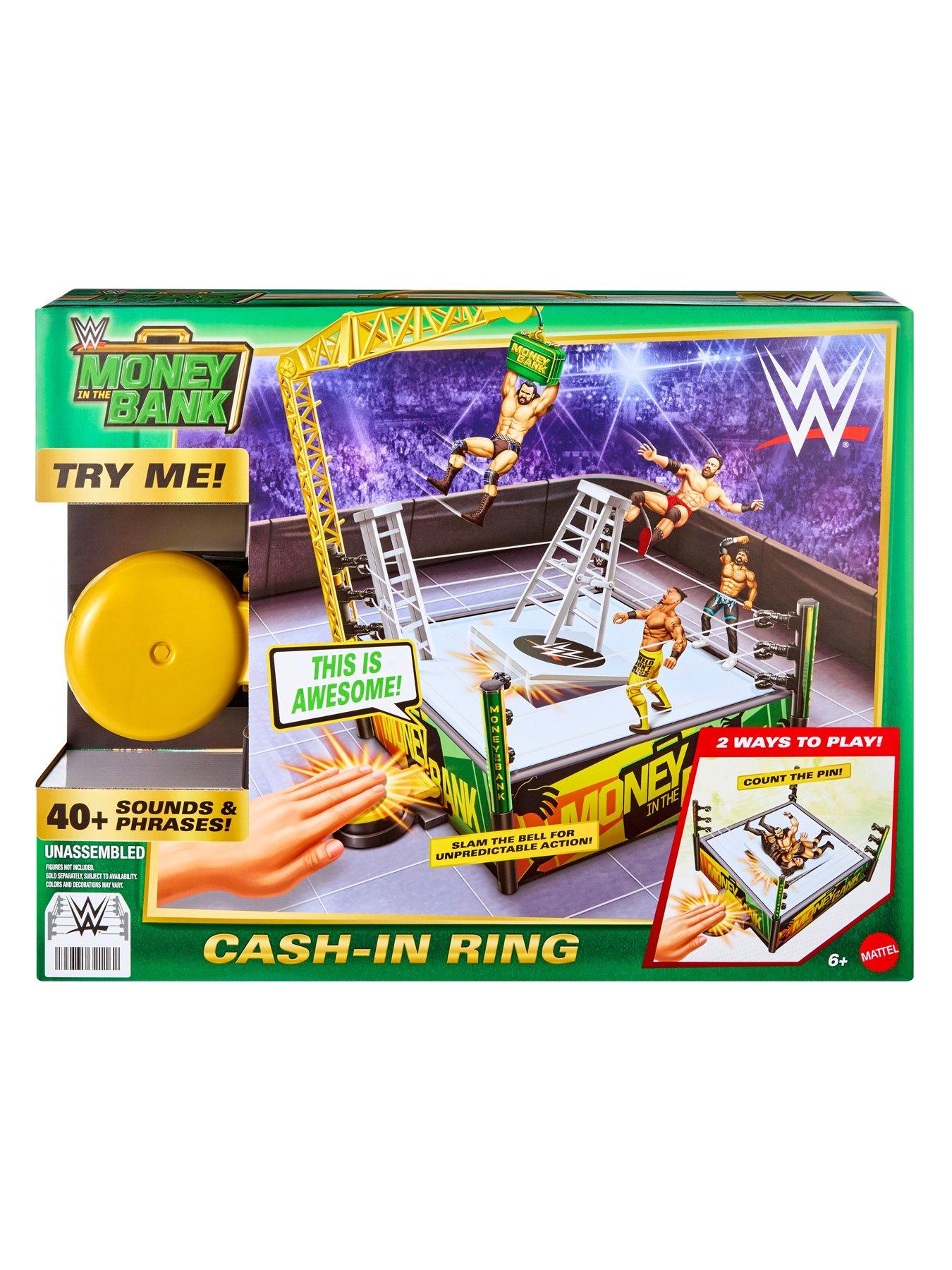 Image 7 of 8 of WWE Money in the Bank Cash-In Ring Playset with 40+ Sounds and Phrases