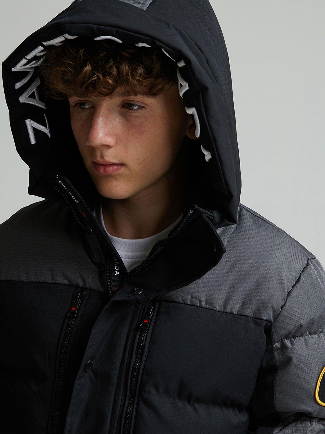 zavetti-canada-junior-boys-raffino-colourblock-puffer-jacket-blackdetail