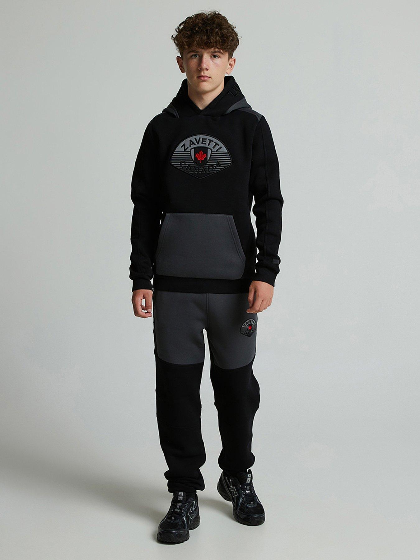 zavetti-canada-junior-boys-botticini-two-tone-hoodie-blackstillFront