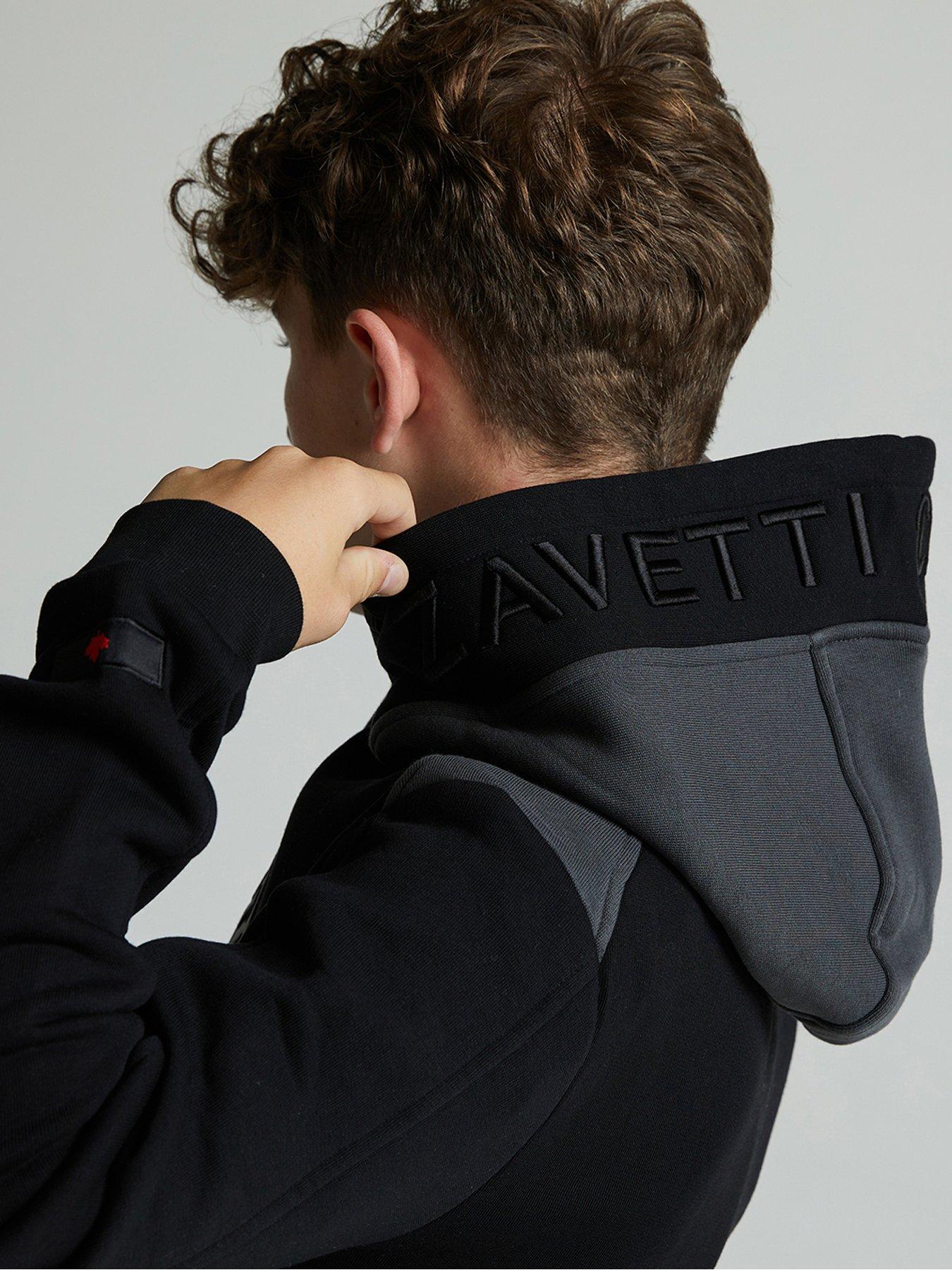 zavetti-canada-junior-boys-botticini-two-tone-hoodie-blackdetail