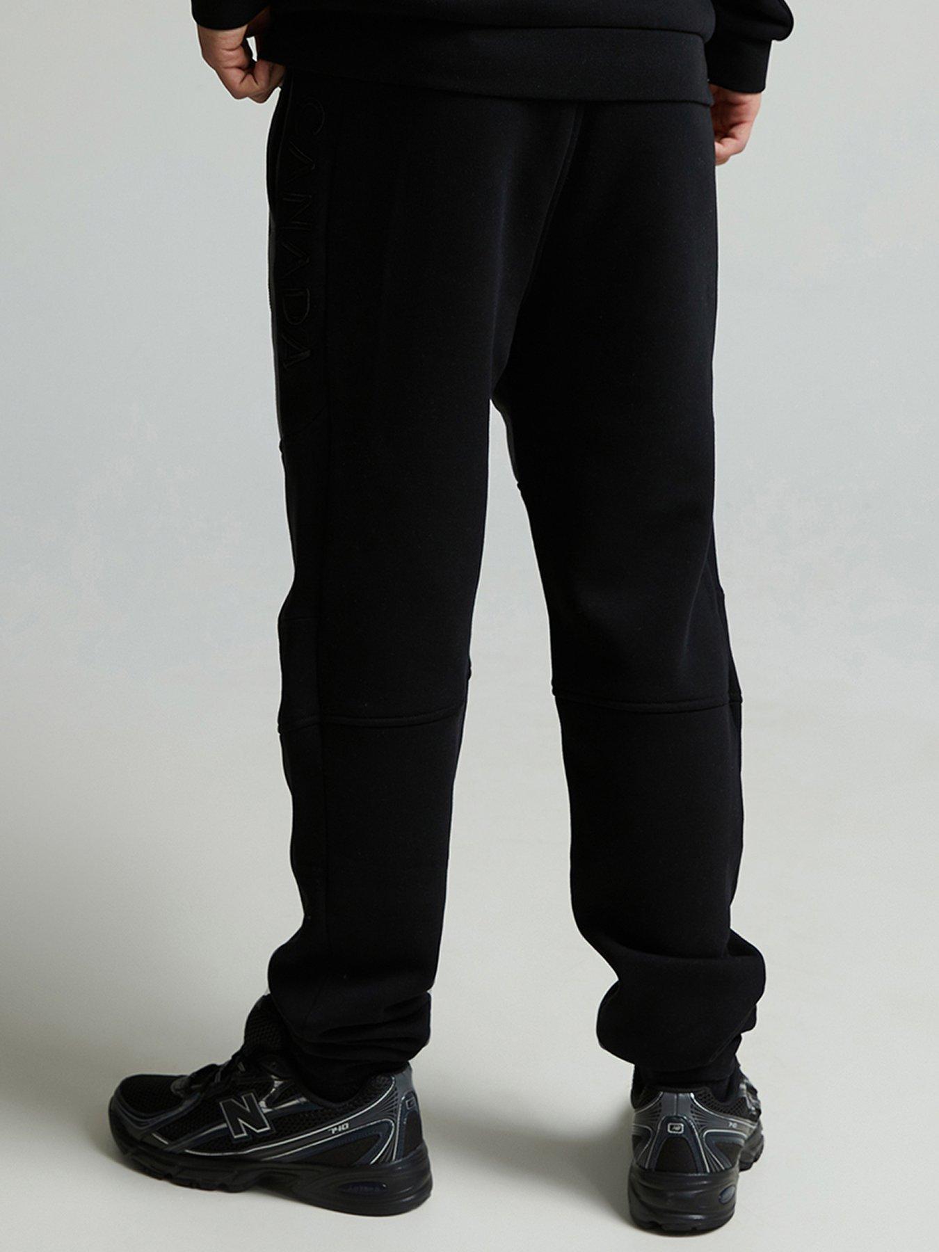 Image 3 of 5 of Zavetti Canada Junior Boys Botticini Two Tone Joggers - Black