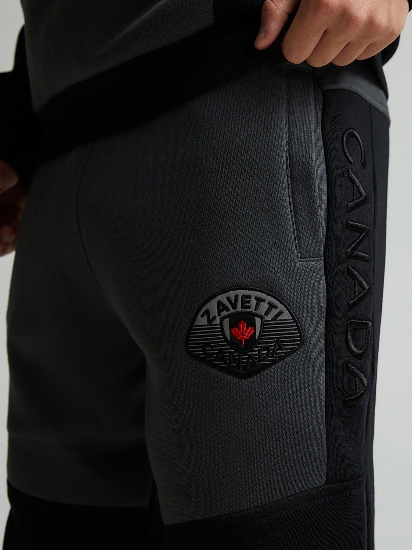 Image 4 of 5 of Zavetti Canada Junior Boys Botticini Two Tone Joggers - Black