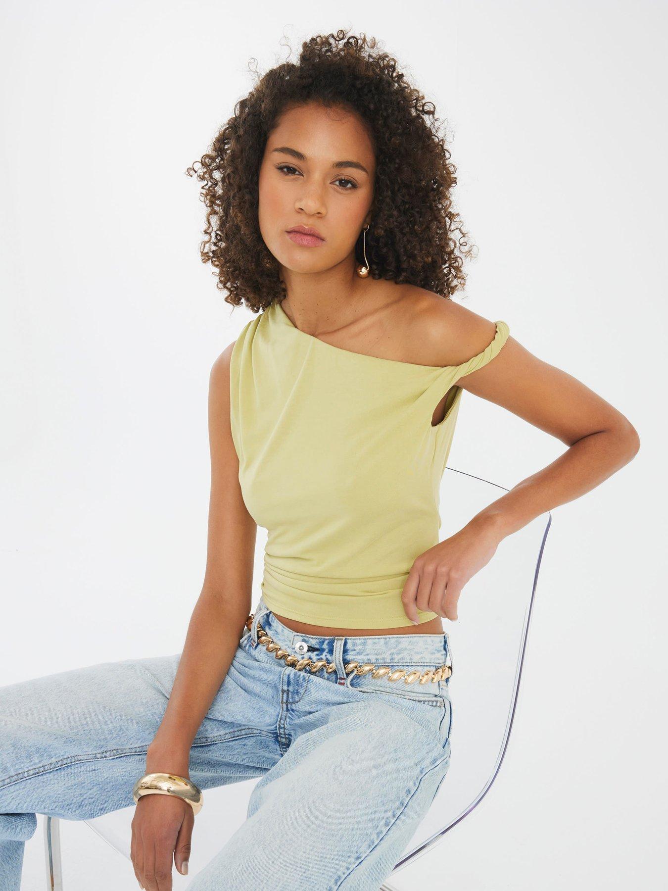 river-island-short-drape-modal-top-greenback