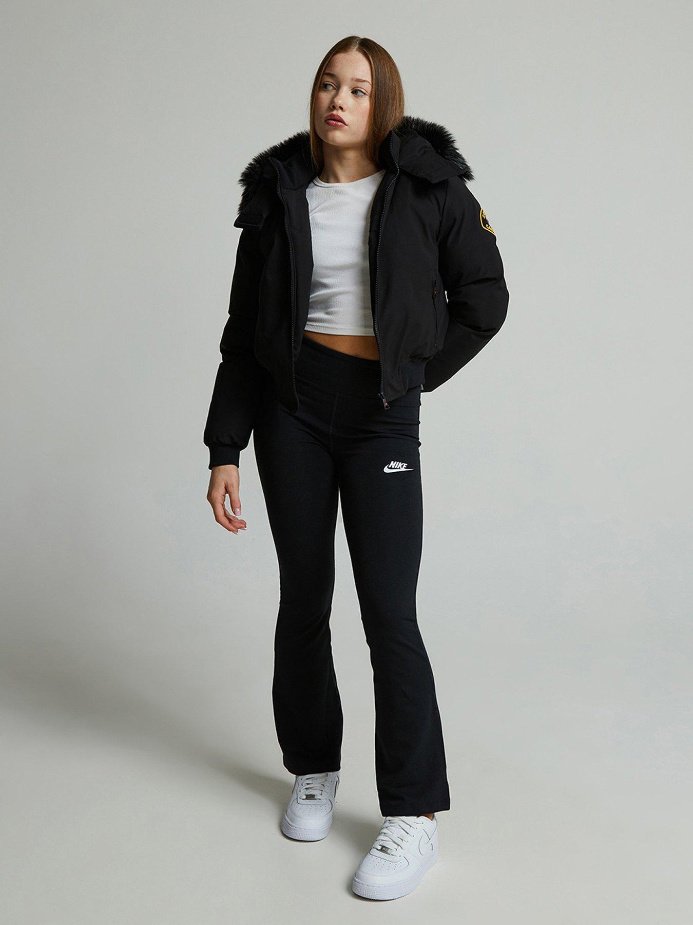 zavetti-canada-junior-girls-arabella-puffer-bomber-jacket-beigestillFront