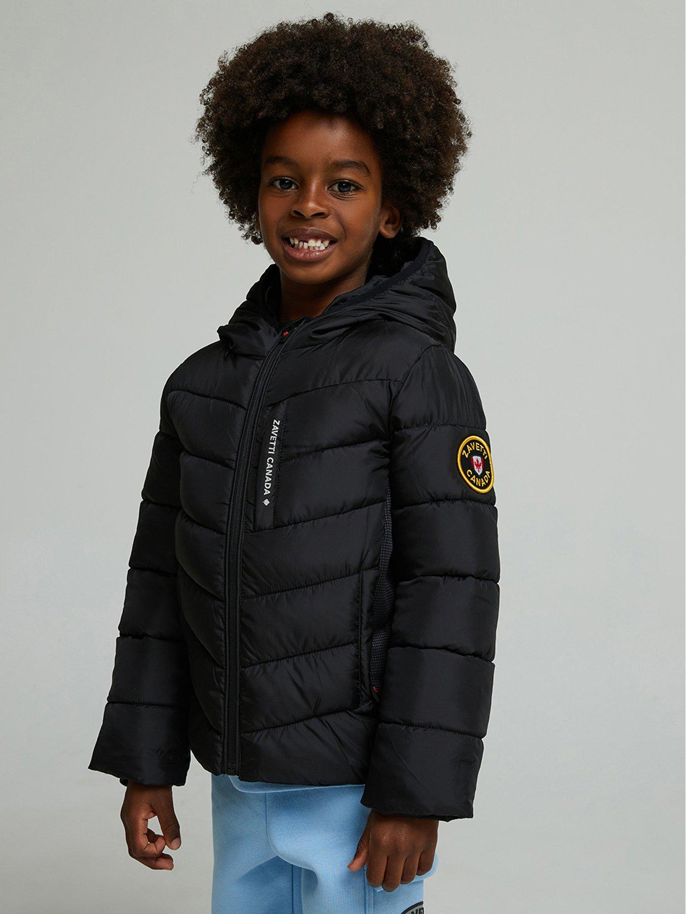 Zavetti Canada Younger Boys Fallino Hybrid Puffer Jacket - Black
