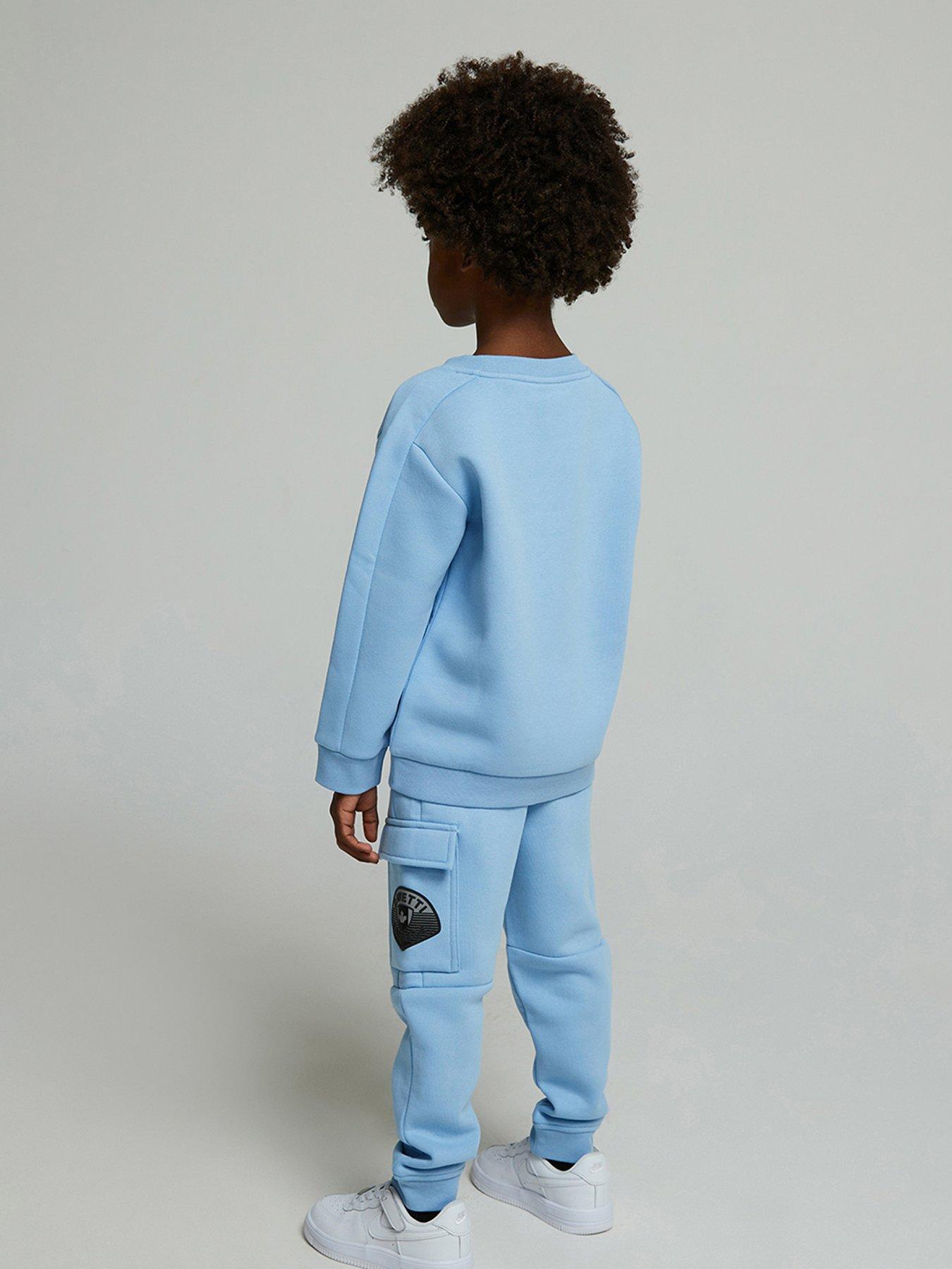 Image 2 of 6 of Zavetti Canada Younger Boys Botticini Reflective Sweat Suit - Blue