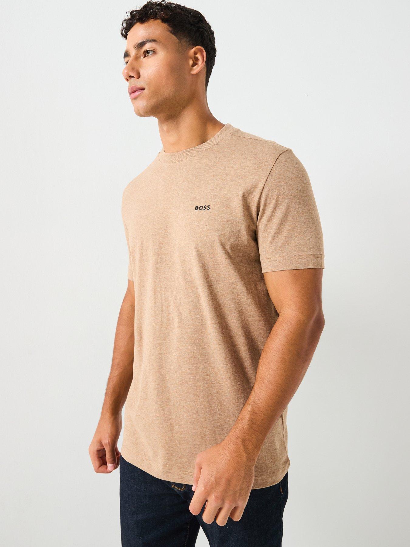 Image 1 of 6 of BOSS Regular Fit T-Shirt - Dark Beige