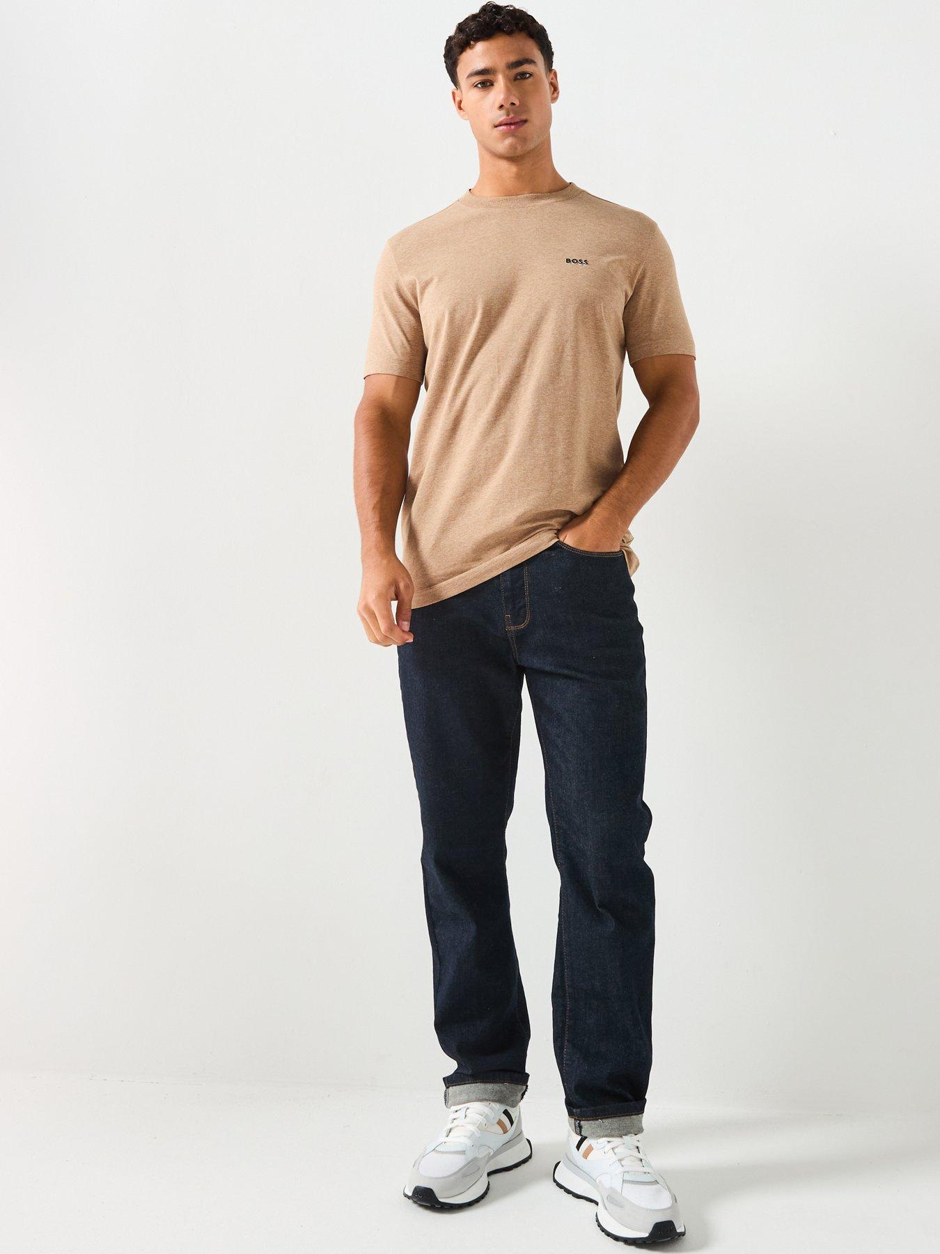 Image 3 of 6 of BOSS Regular Fit T-Shirt - Dark Beige