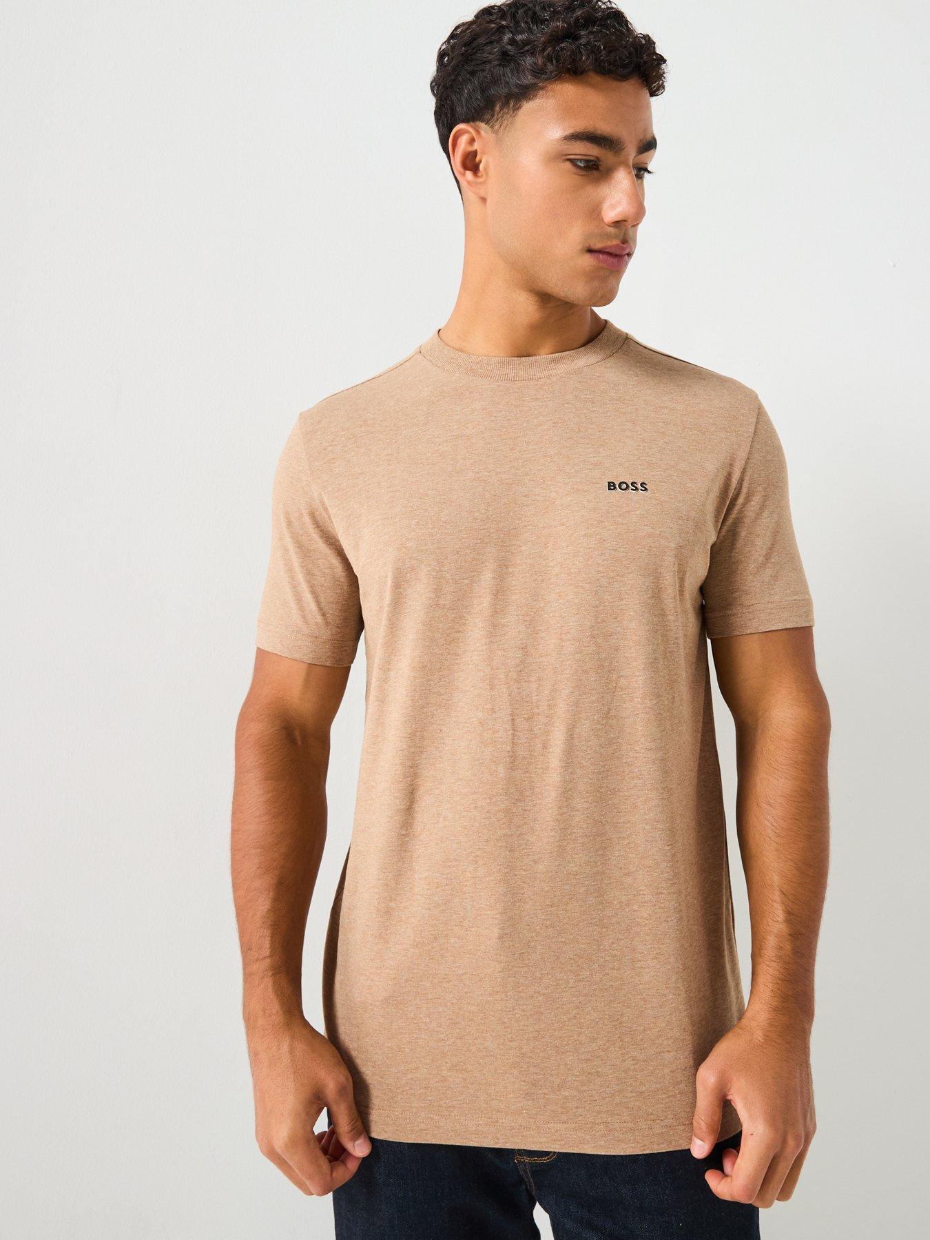 Image 5 of 6 of BOSS Regular Fit T-Shirt - Dark Beige