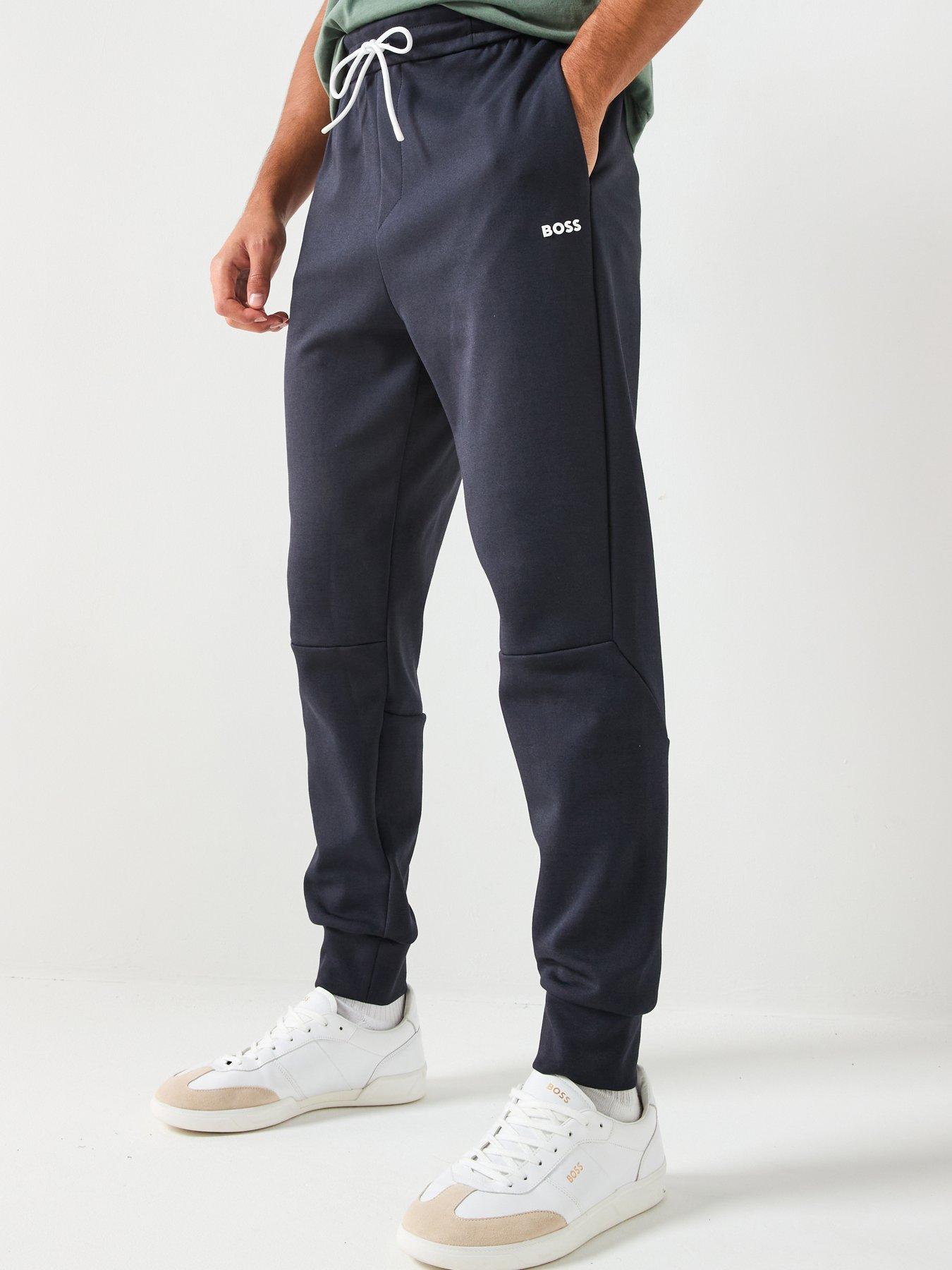 Image 1 of 5 of BOSS Pants Zone Regular Fit Cuff Joggers - Navy