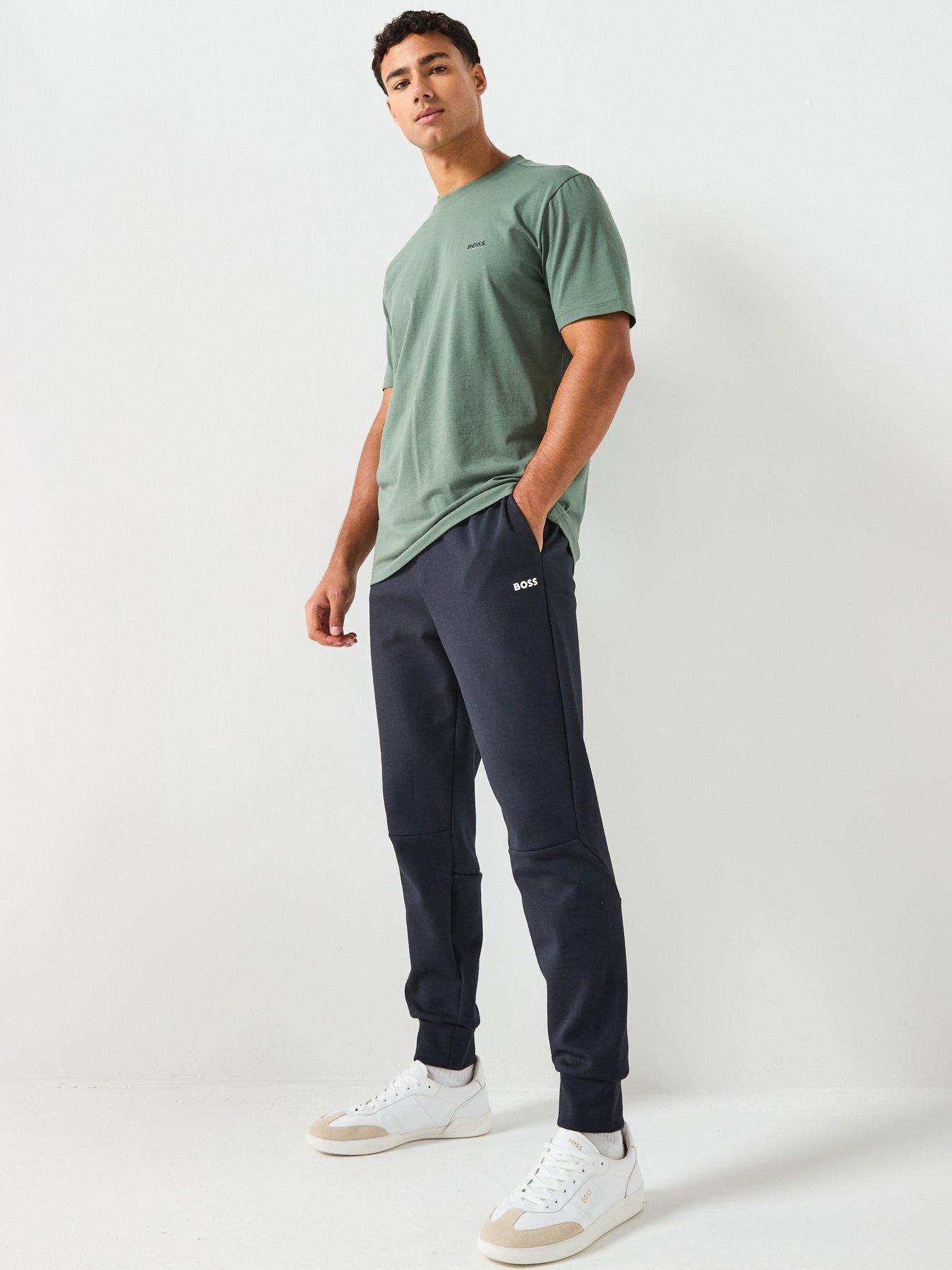 Image 5 of 5 of BOSS Pants Zone Regular Fit Cuff Joggers - Navy