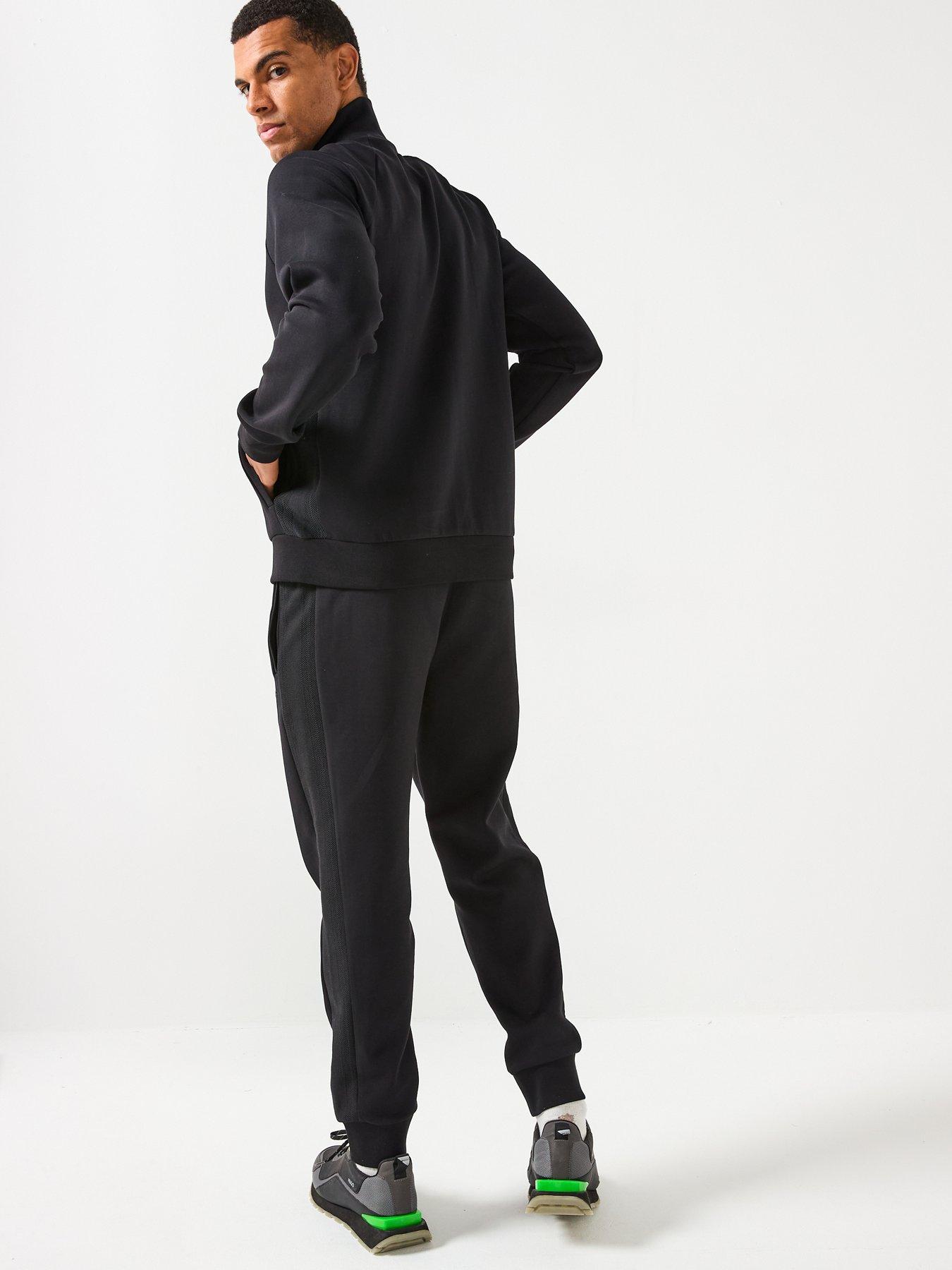 boss-tracksuit-set-regular-fit-stripe-funnel-neck-tracksuit-blackstillFront