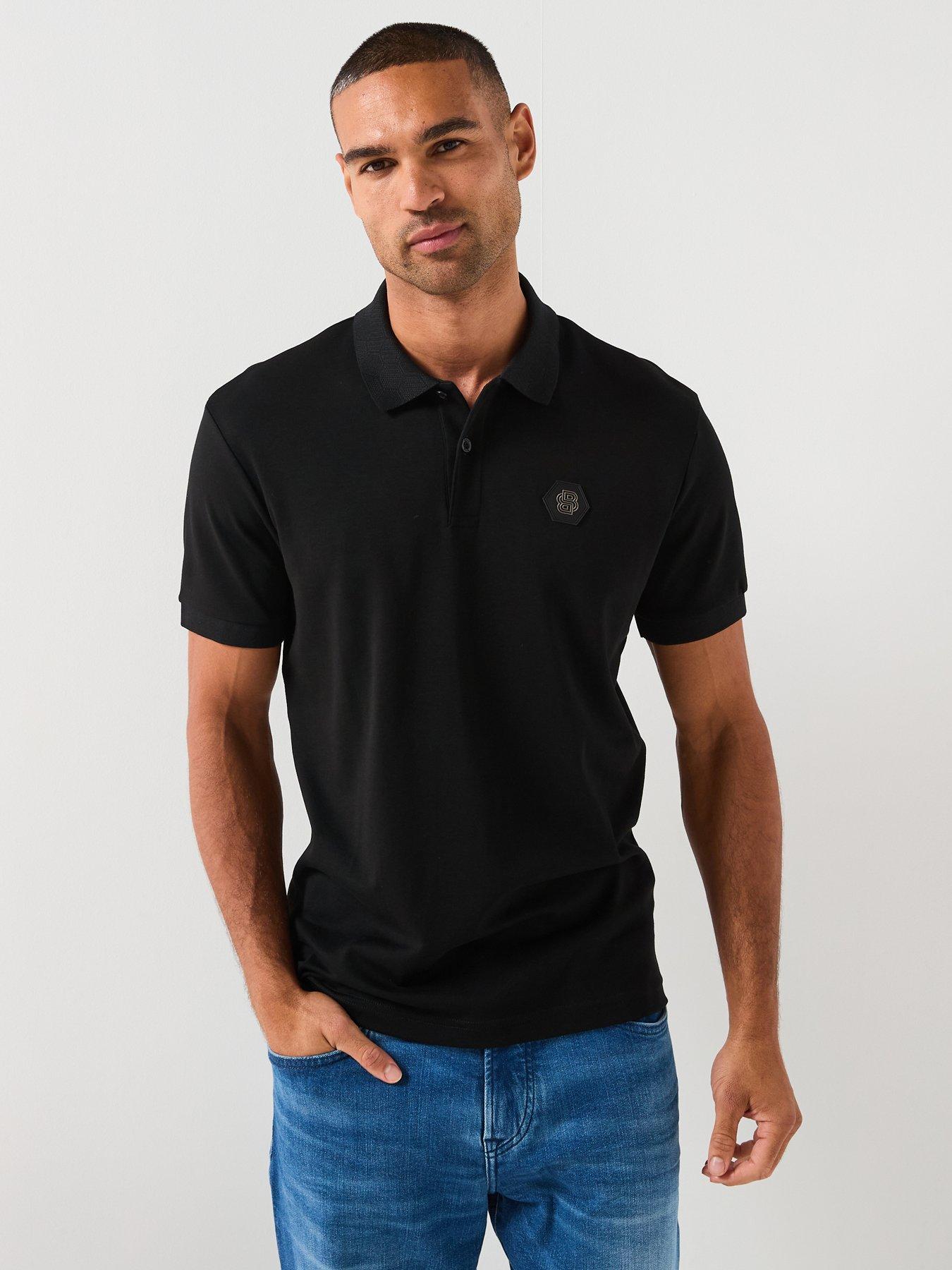 BOSS Polo Future Bb Emblem Polo Shirt - Black