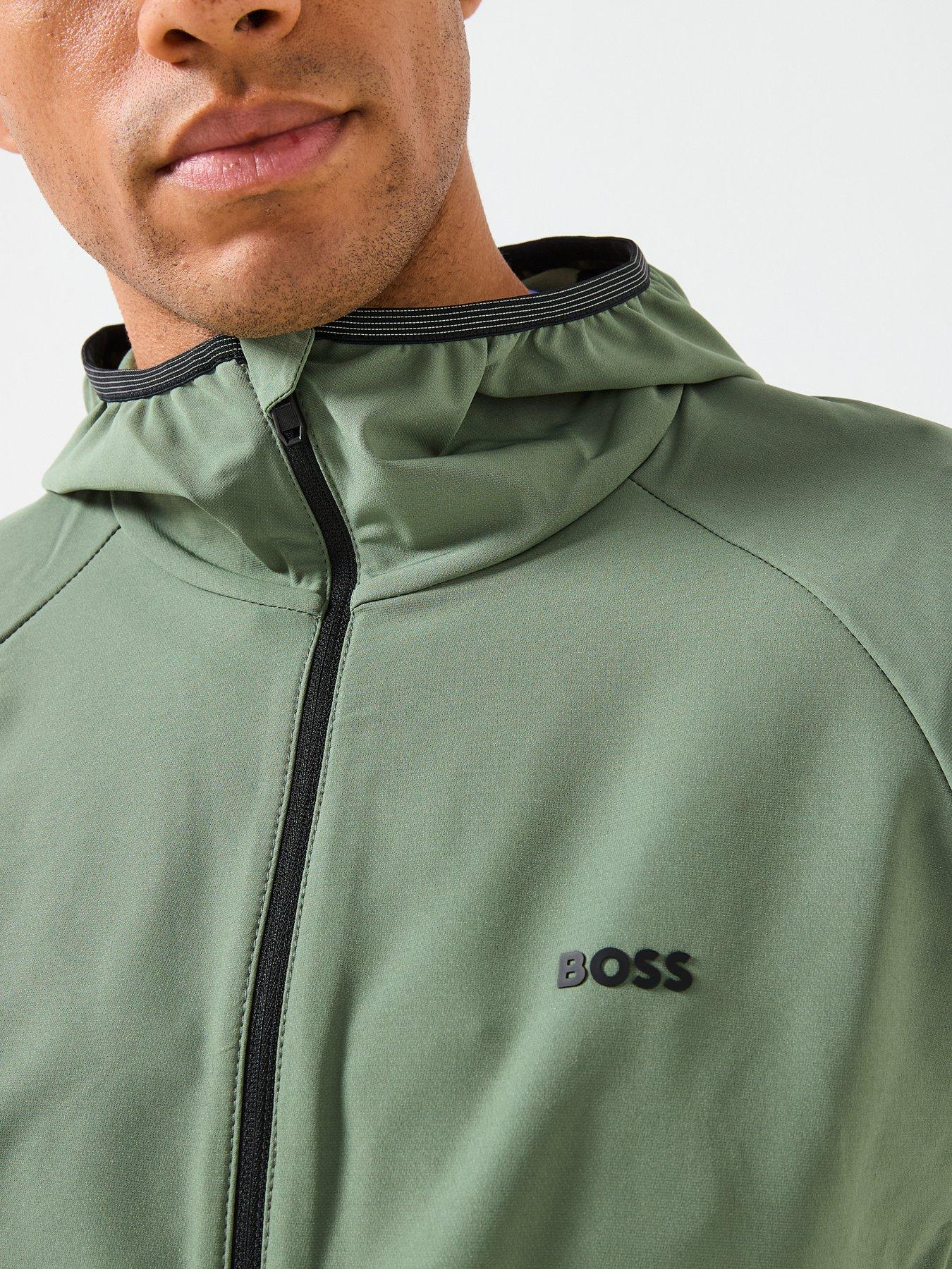 Image 4 of 6 of BOSS L_Commuter Lightweight Hooded Jacket - Green