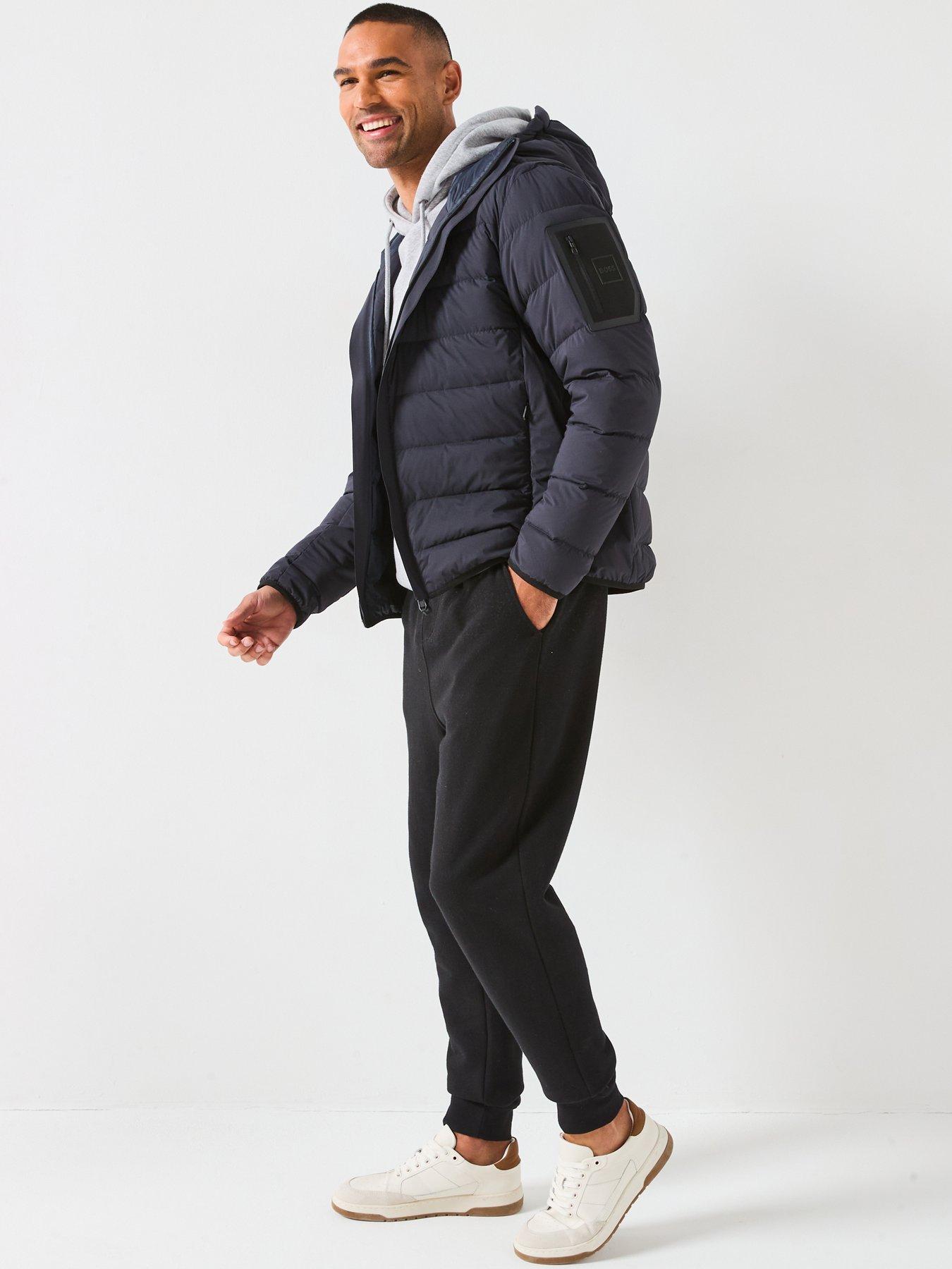 Image 5 of 6 of BOSS Riplite Light Padded Hood Jacket - Navy