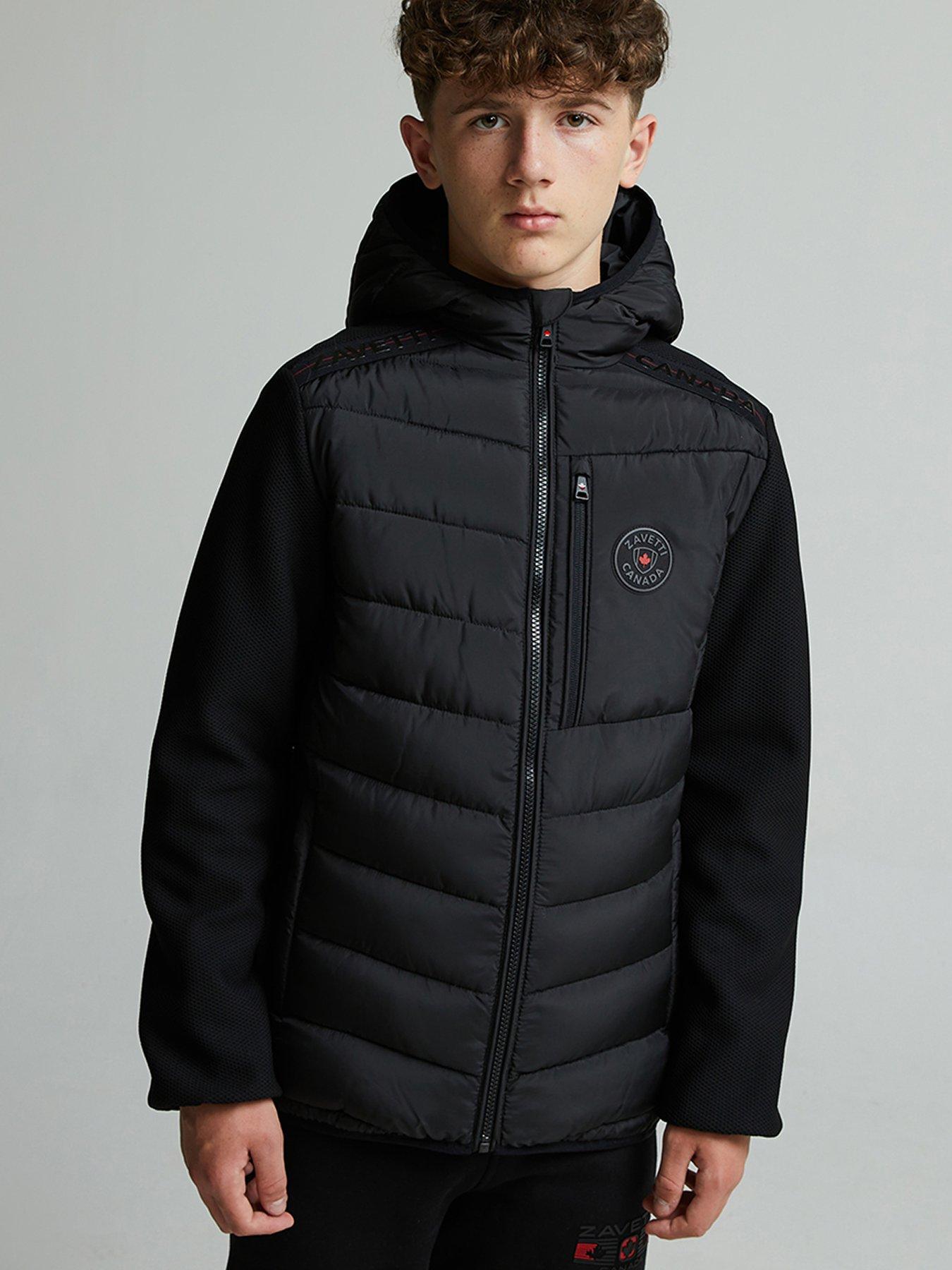 Image 1 of 5 of Zavetti Canada Junior Boys Senzito Hybrid Jacket - Black