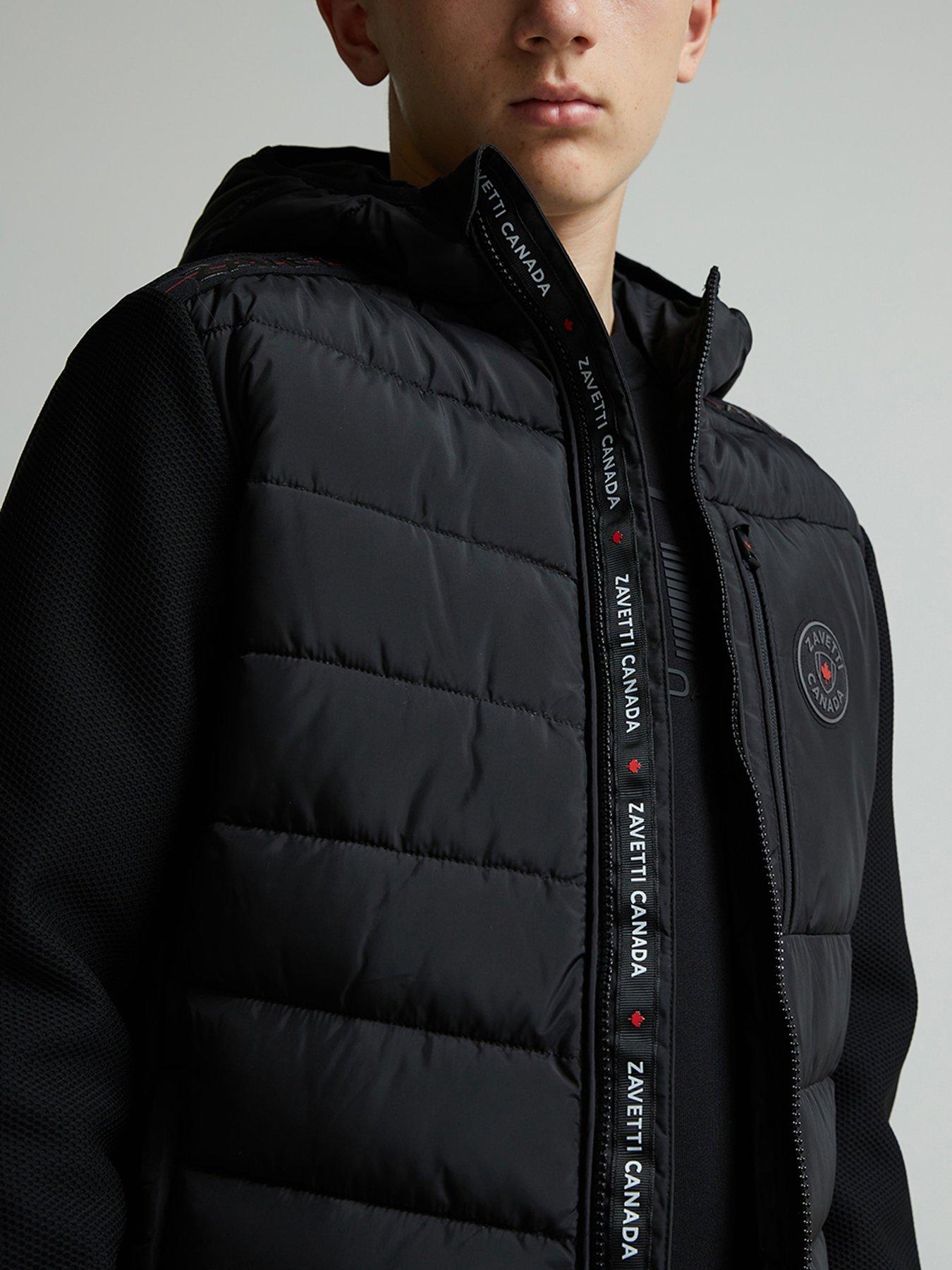 Image 4 of 5 of Zavetti Canada Junior Boys Senzito Hybrid Jacket - Black