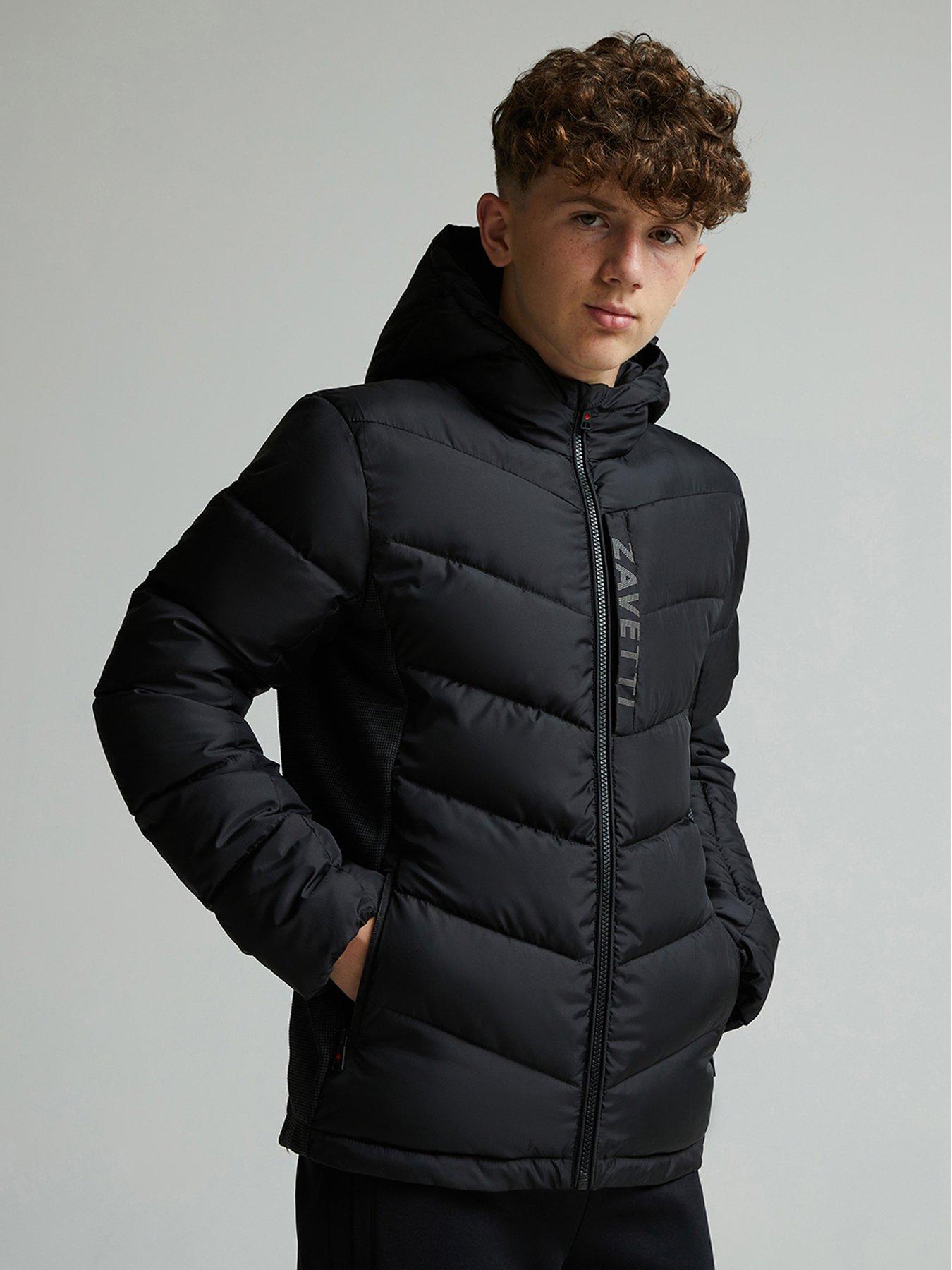 Image 1 of 5 of Zavetti Canada Junior Boys Fallori Hybrid Puffer Jacket - Black