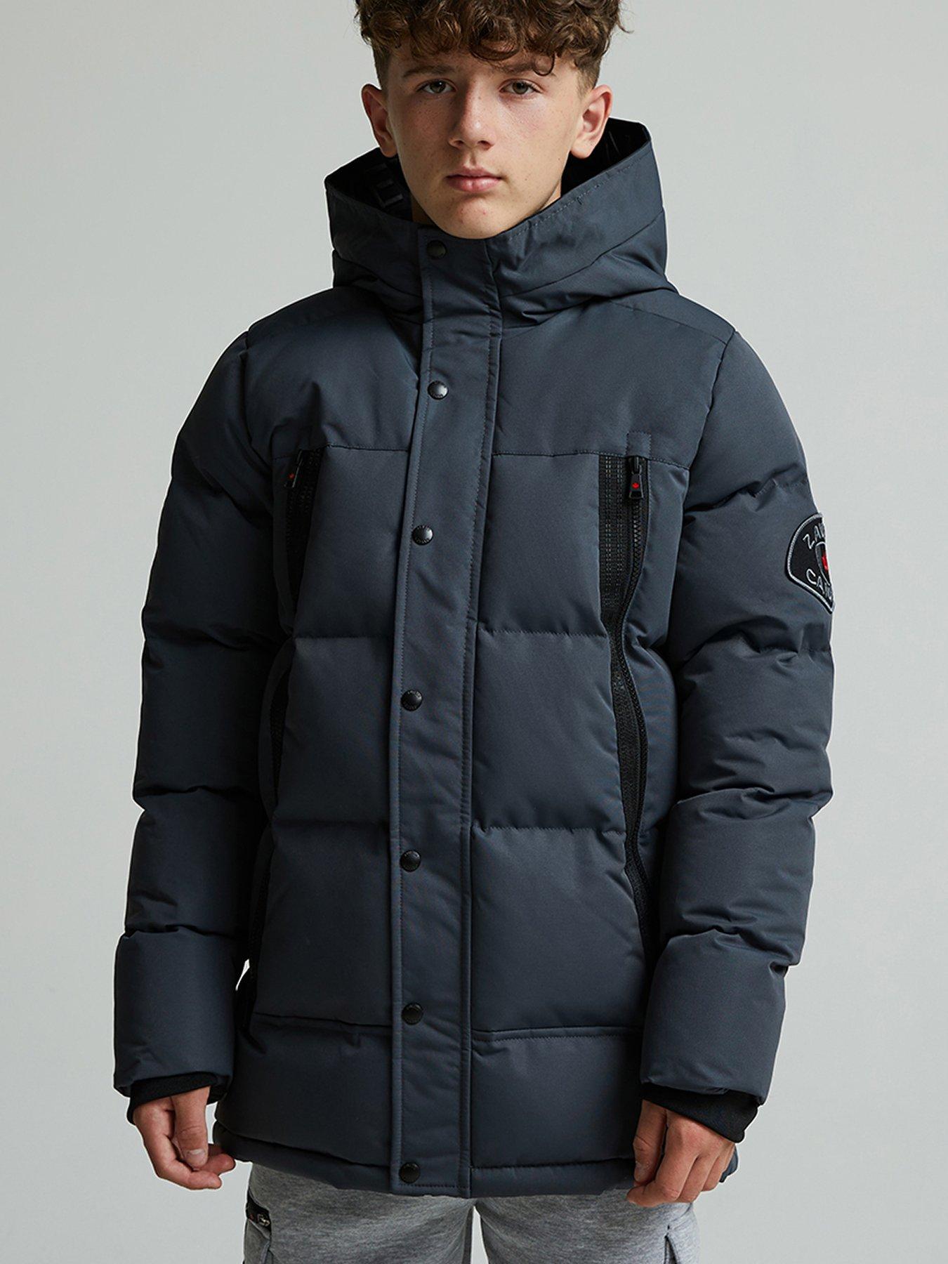 Image 1 of 6 of Zavetti Canada Junior Boys Ontariona Puffer Jacket - Grey
